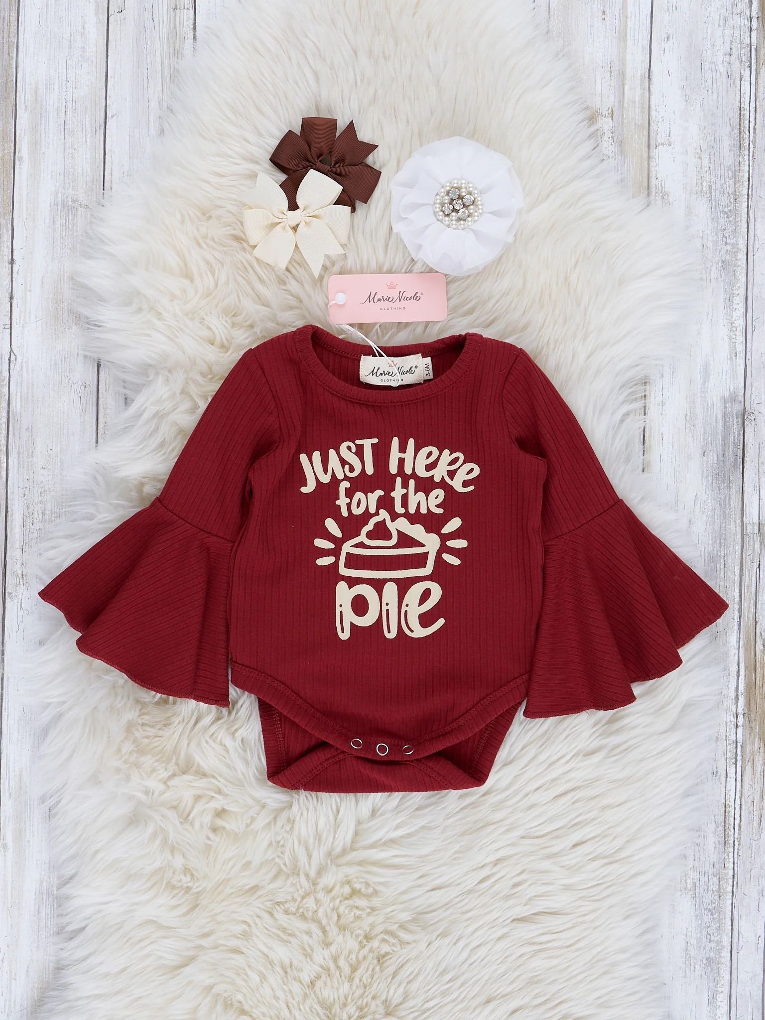 Ruby & Cream "Here for the Pie" Romper Outfit - Image 3