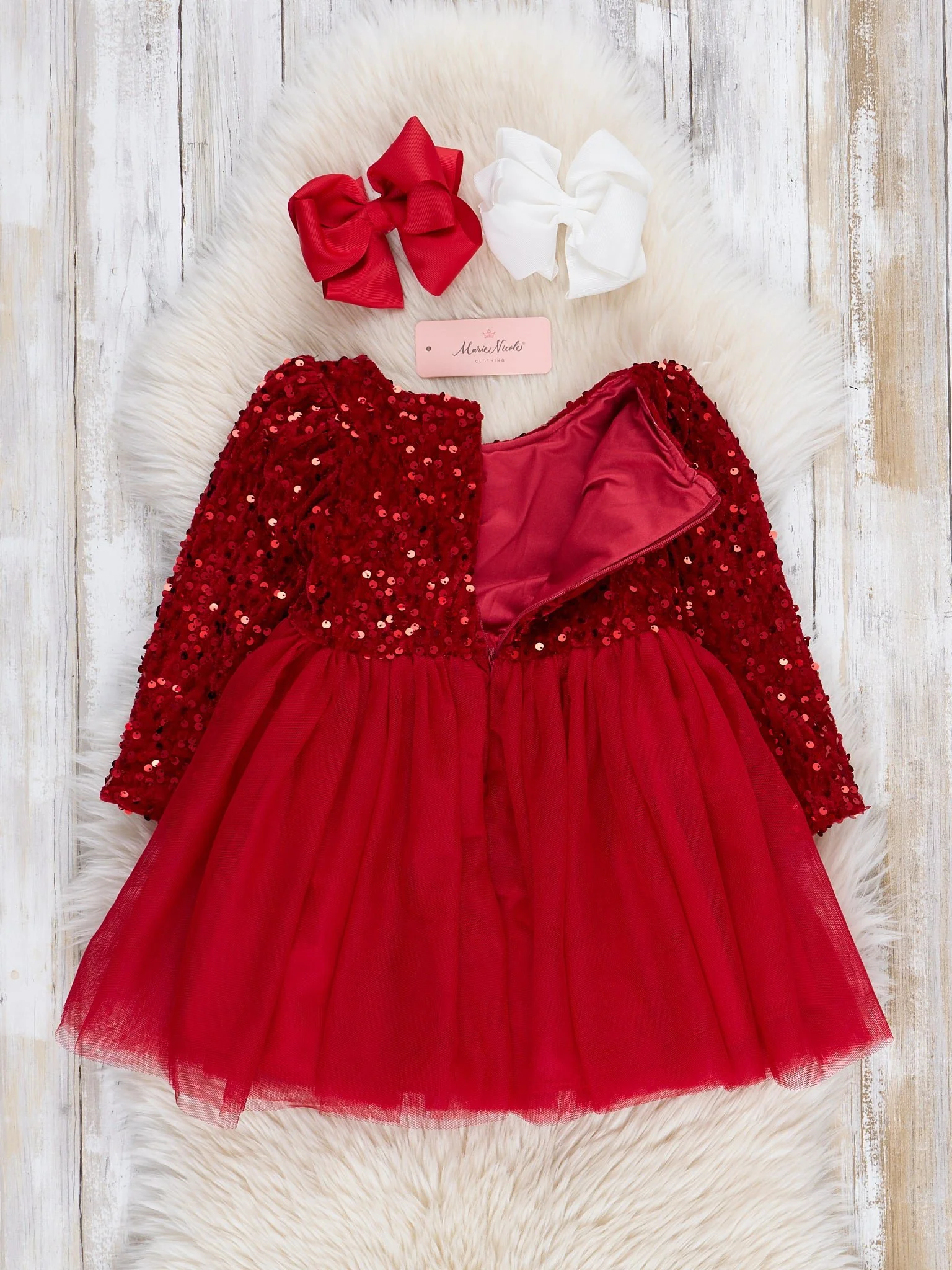 Ruby Sparkle Party Tulle Dress - Image 4