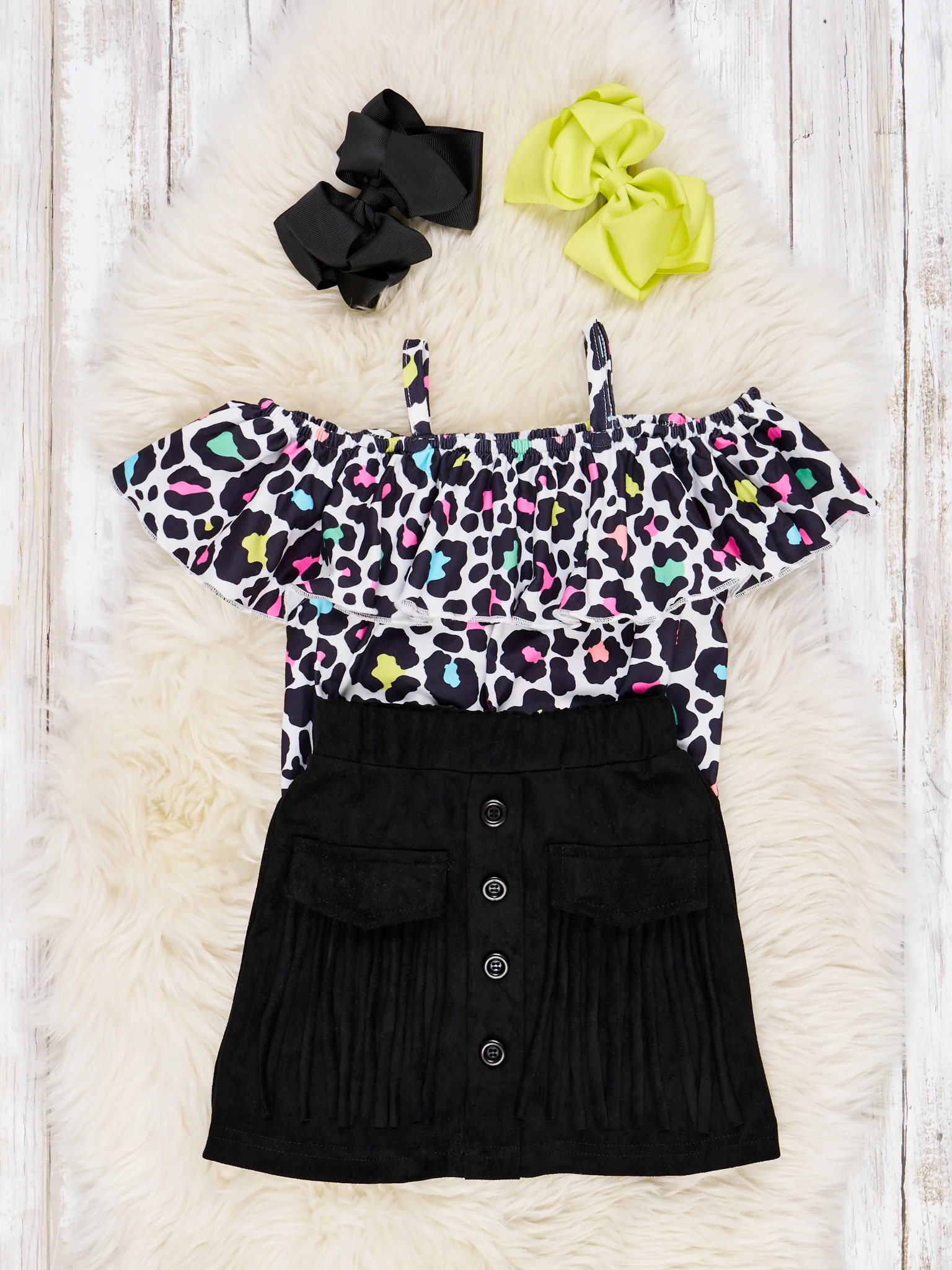 Ruffle Off-The-Shoulder Skirt Outfit - Image 5