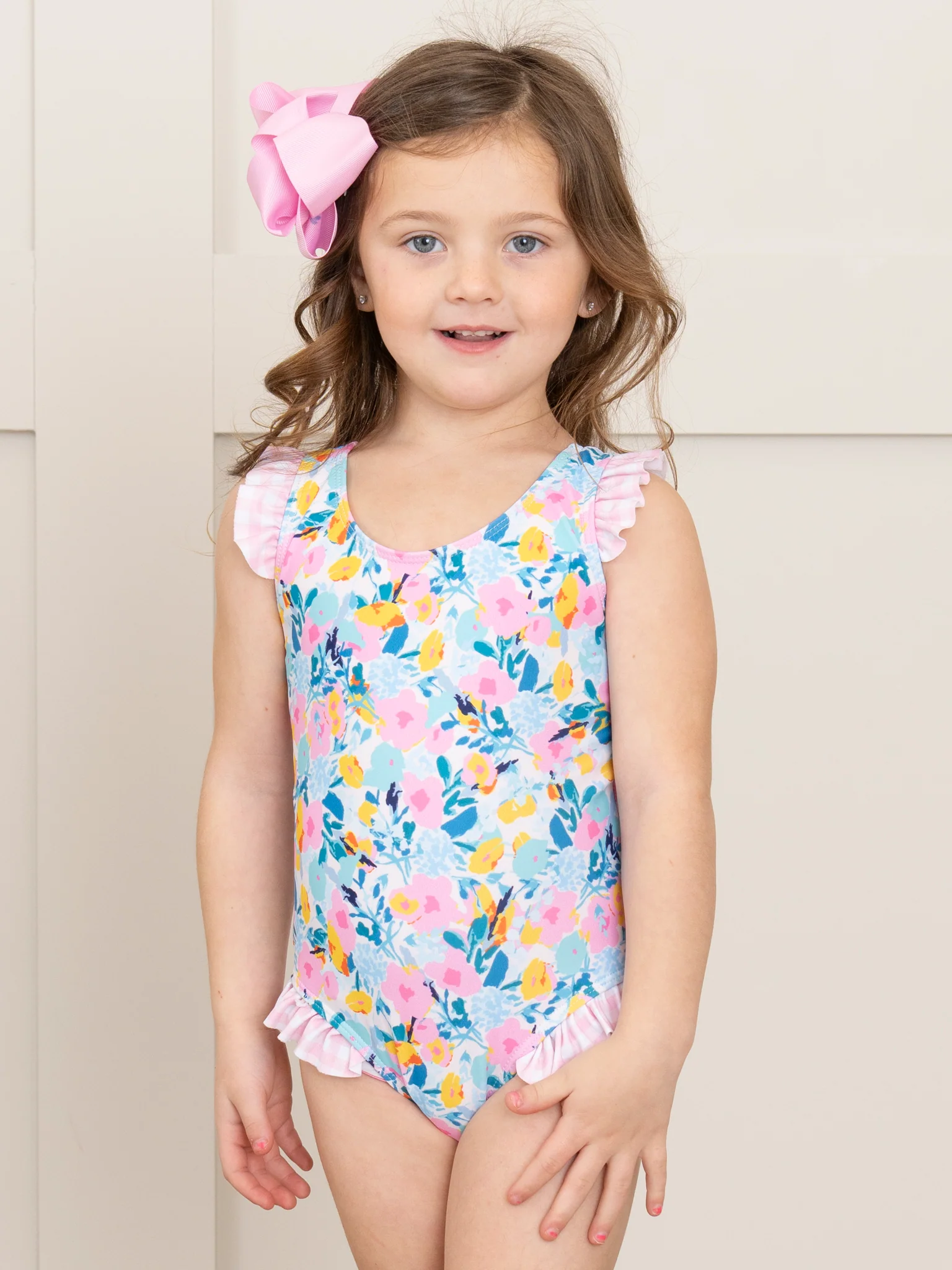 Ruffle Swimsuit - Bed of Roses