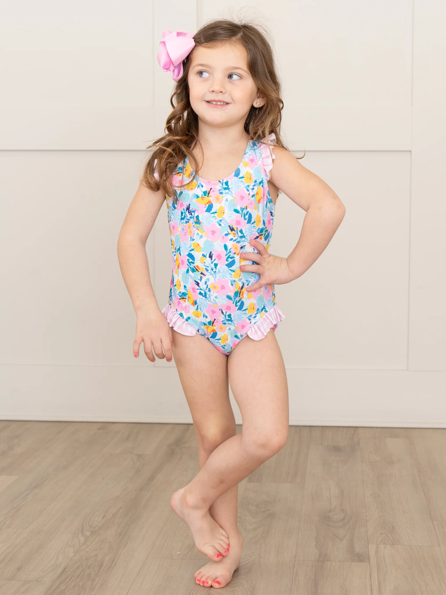 Ruffle Swimsuit - Bed of Roses - Image 5