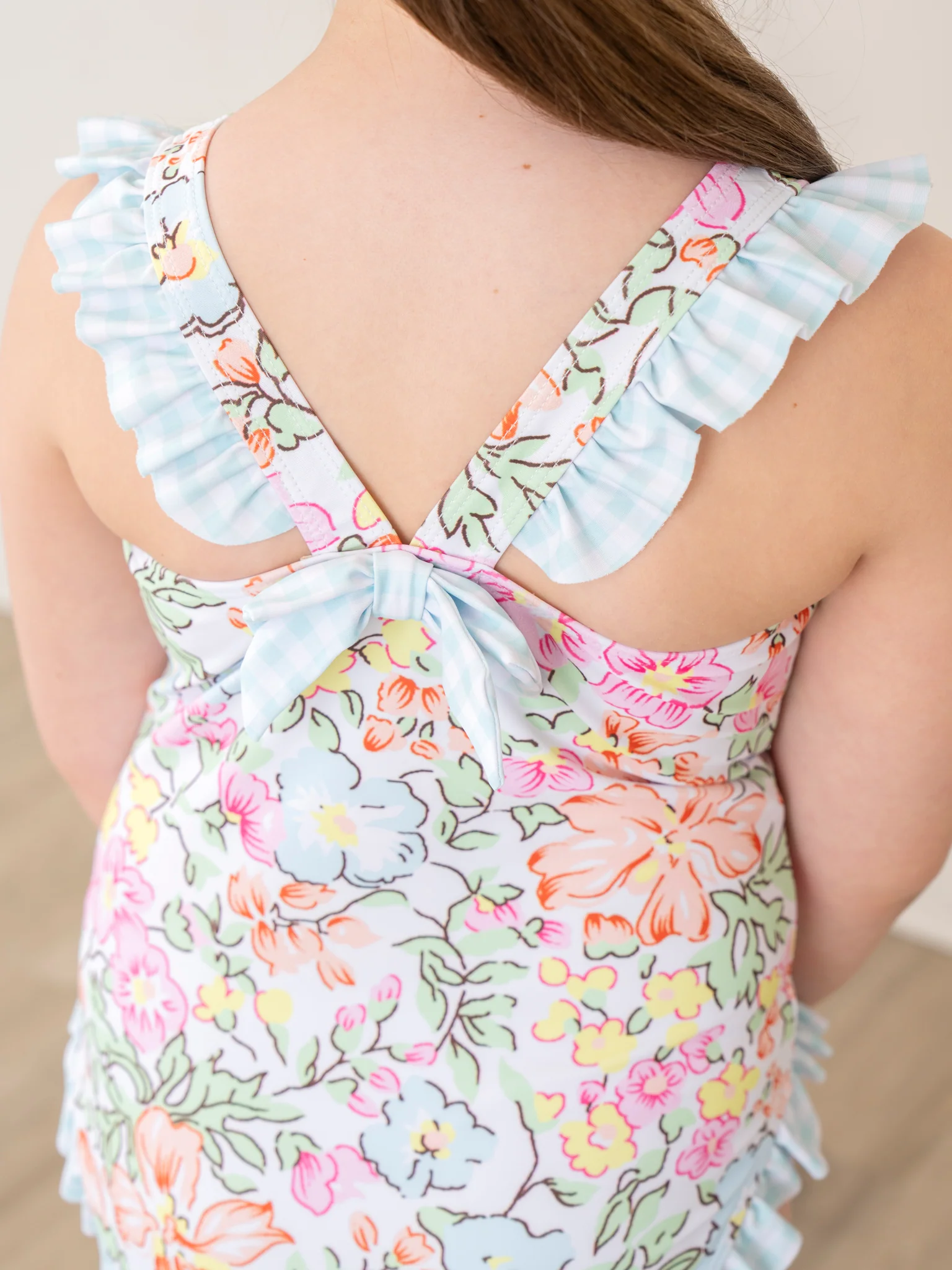 Ruffle Swimsuit - Wildflower Doodles - Image 4