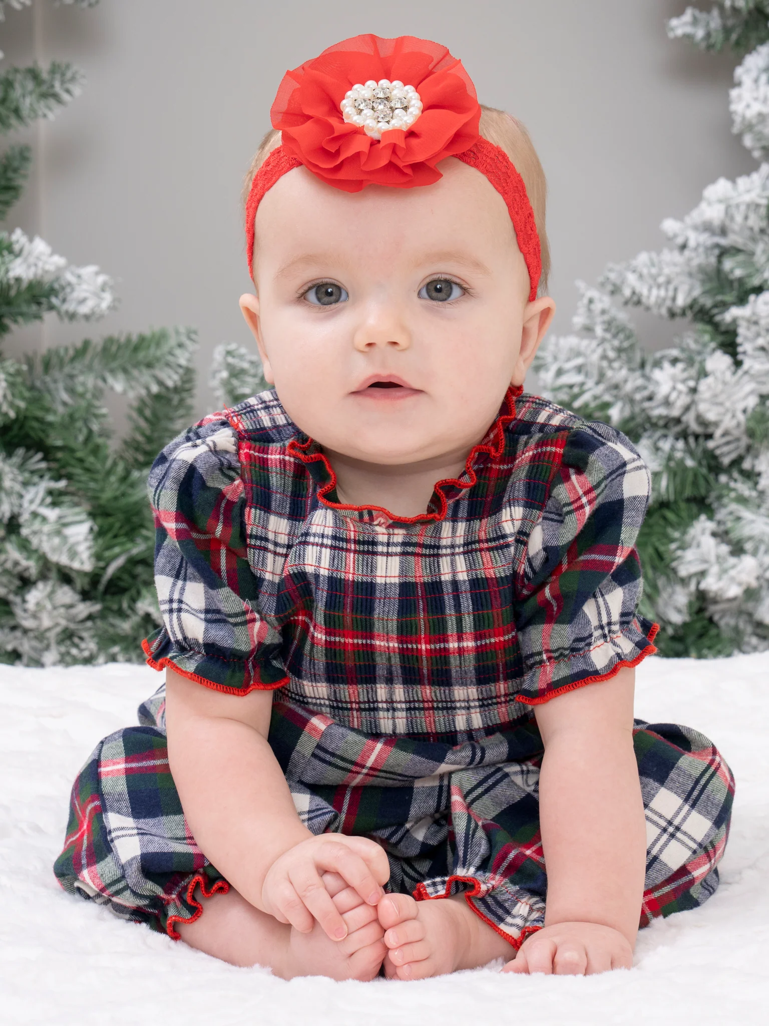 Rustic Check Romper - Image 4