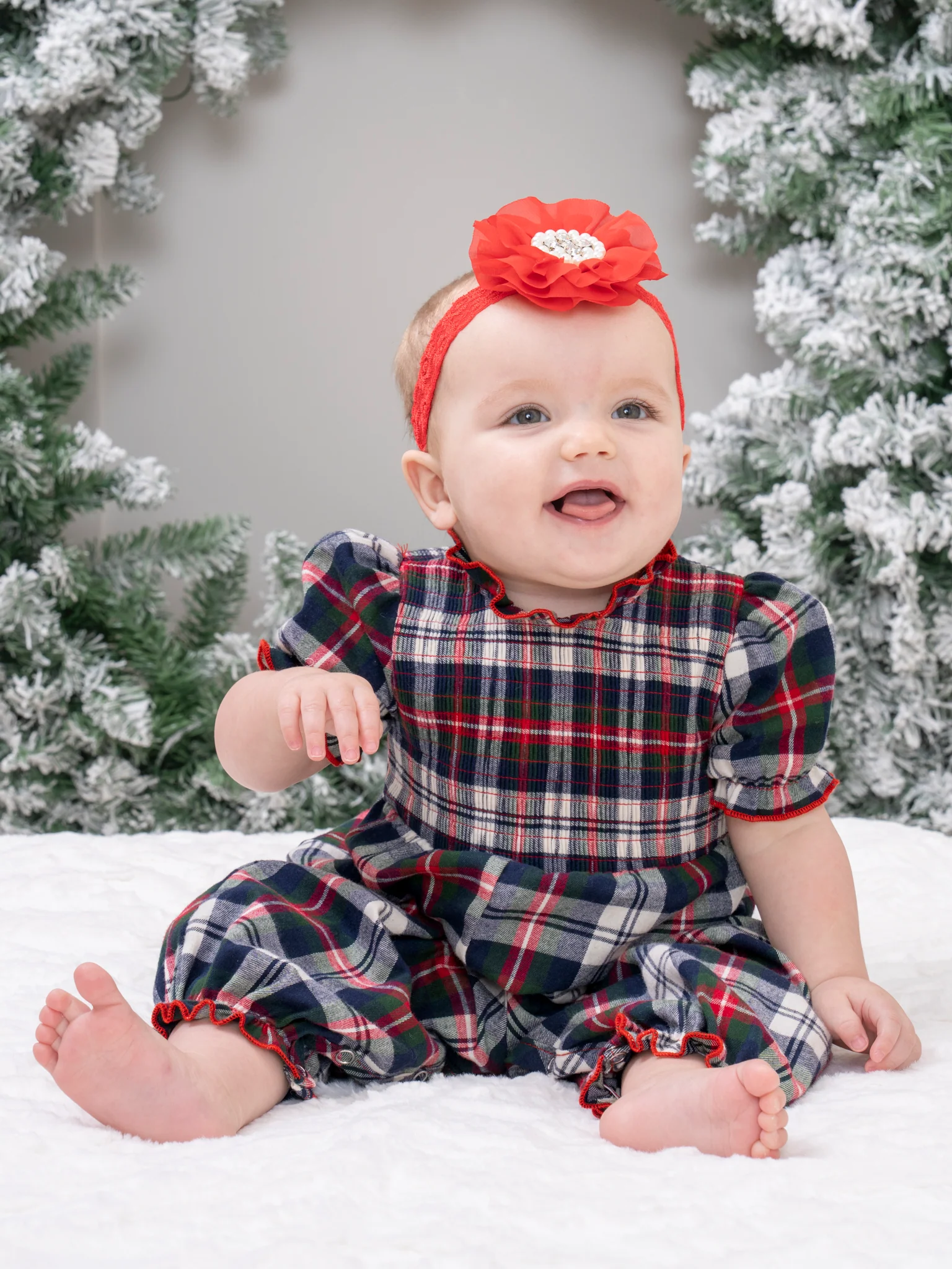 Rustic Check Romper - Image 5