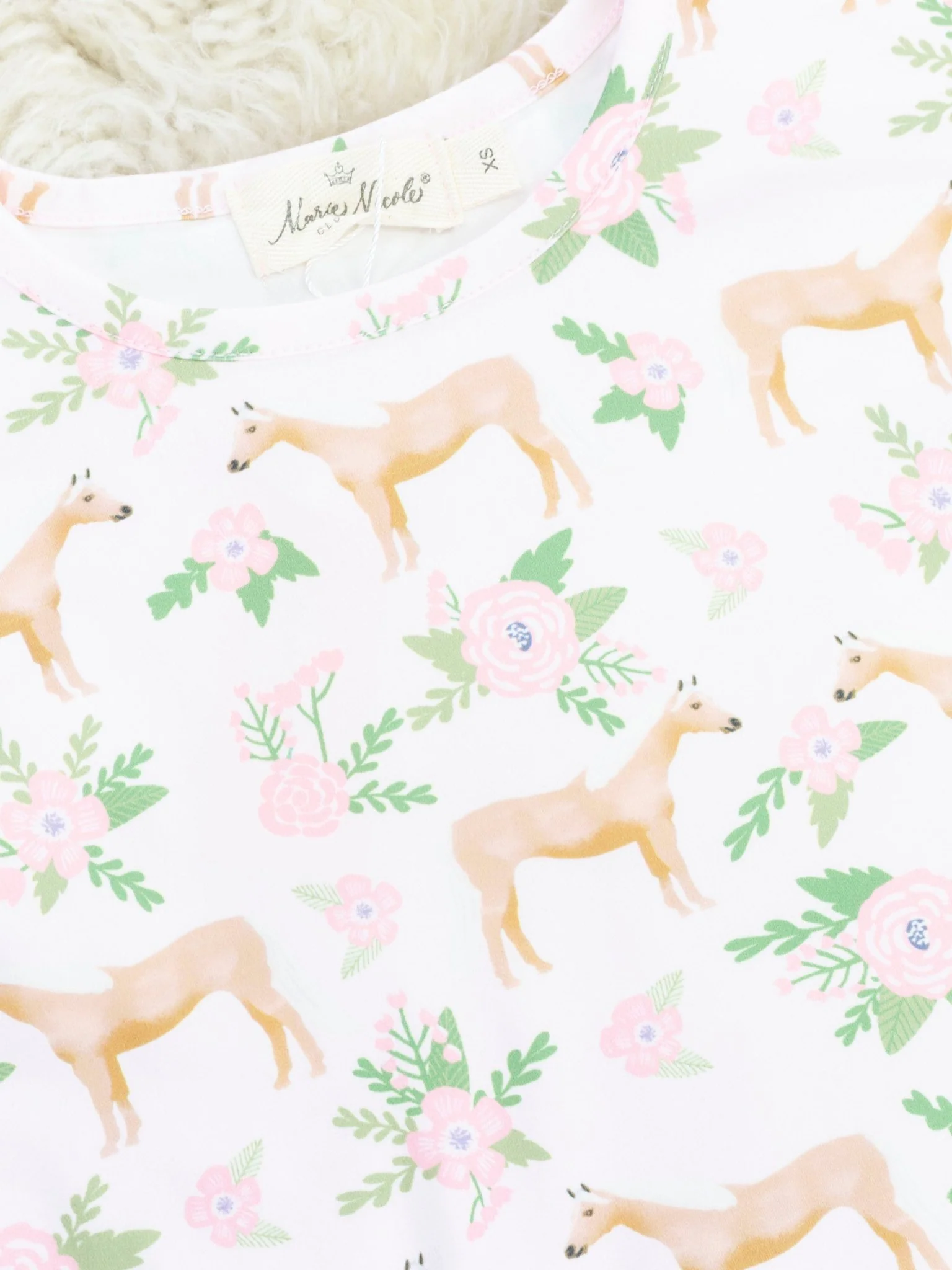 Sage Floral Horse Outfit - Image 3