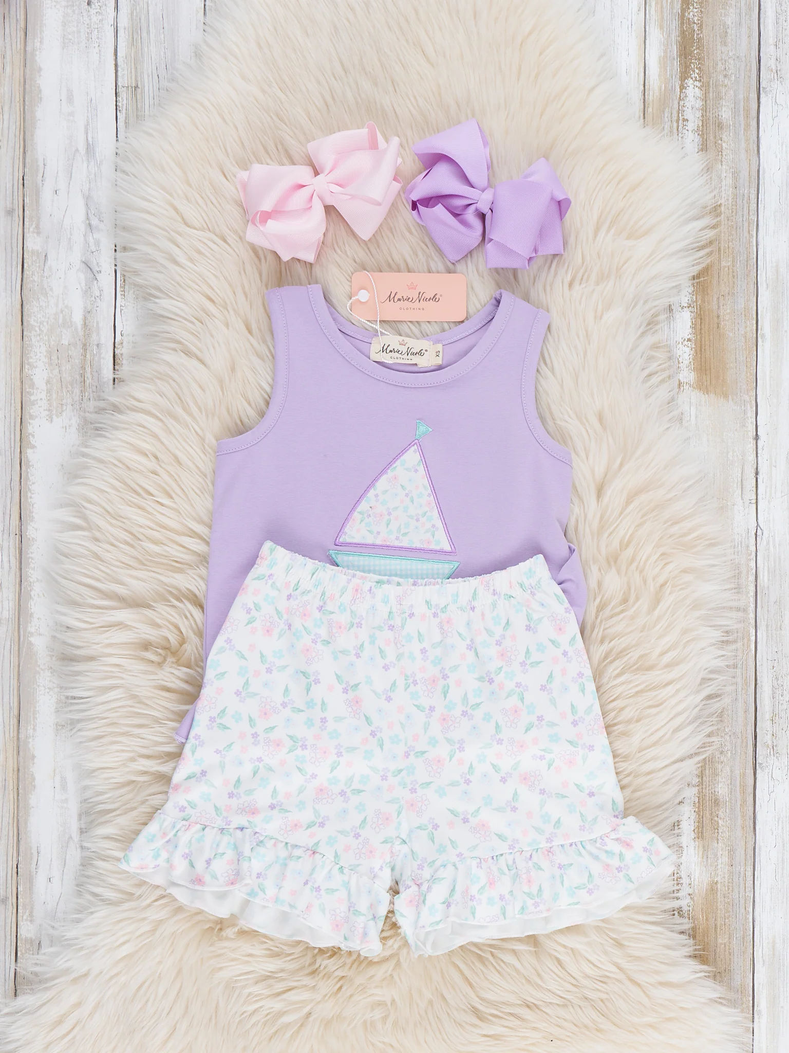 Sail into Summer Embroidered Ruffle Outfit - Image 4