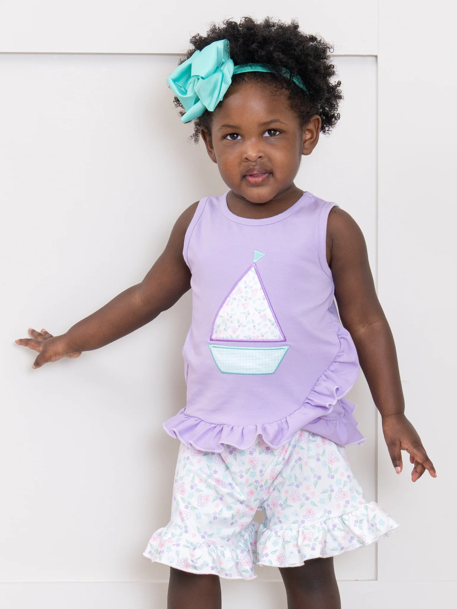 Sail into Summer Embroidered Ruffle Outfit - Image 6