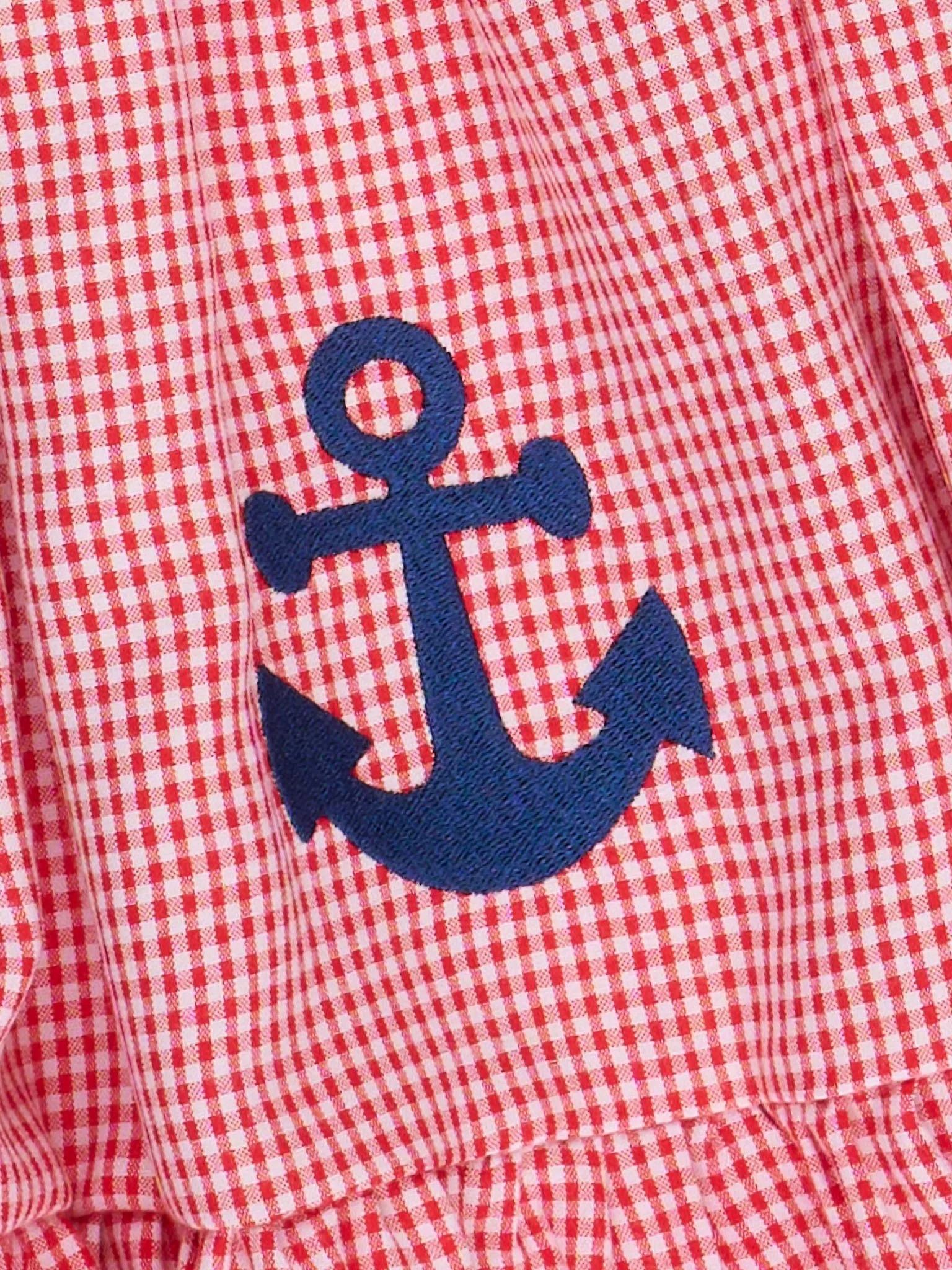 Sailor Girl Smocked Ruffle Dress - Image 2