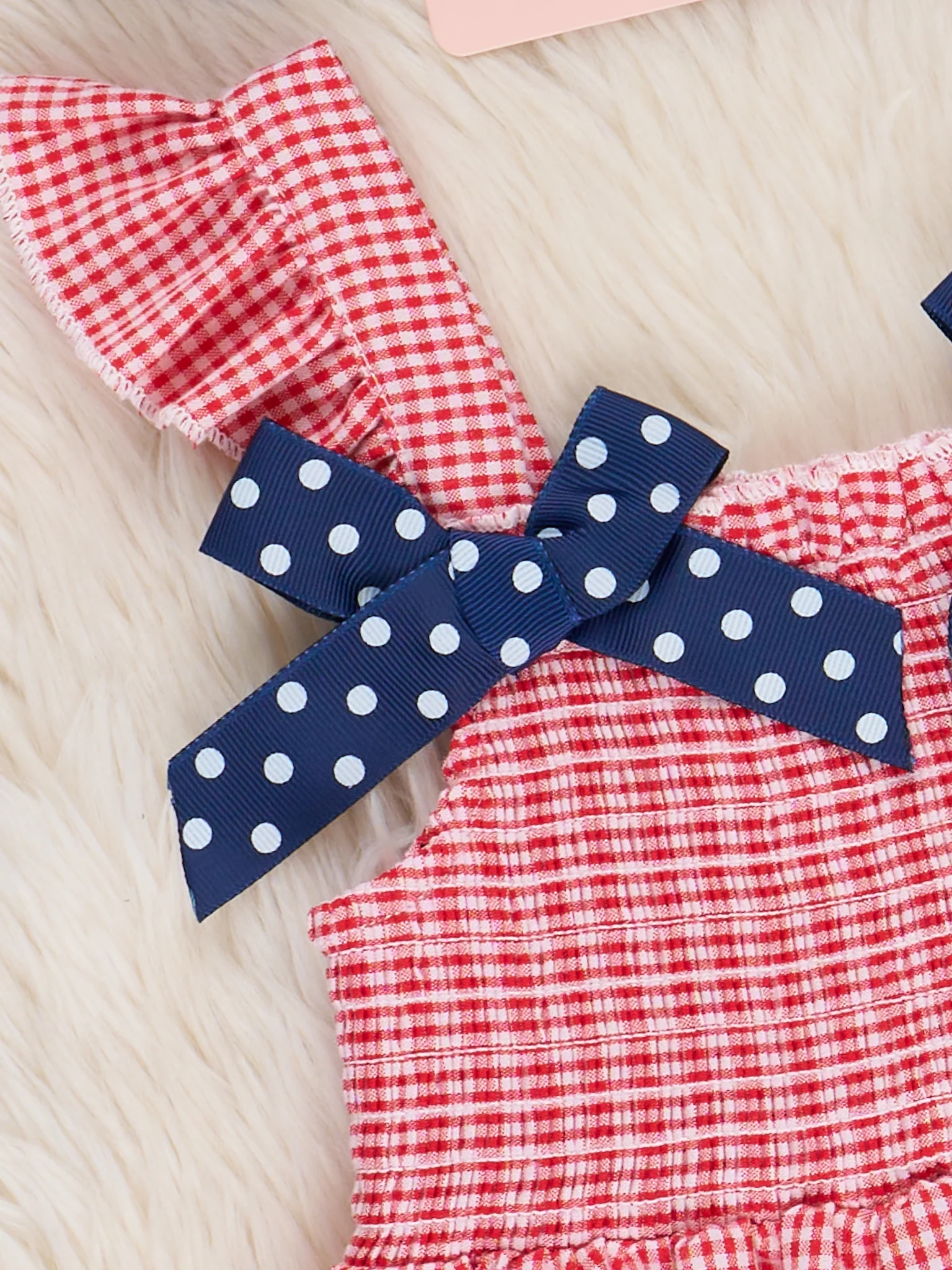 Sailor Girl Smocked Ruffle Dress - Image 3
