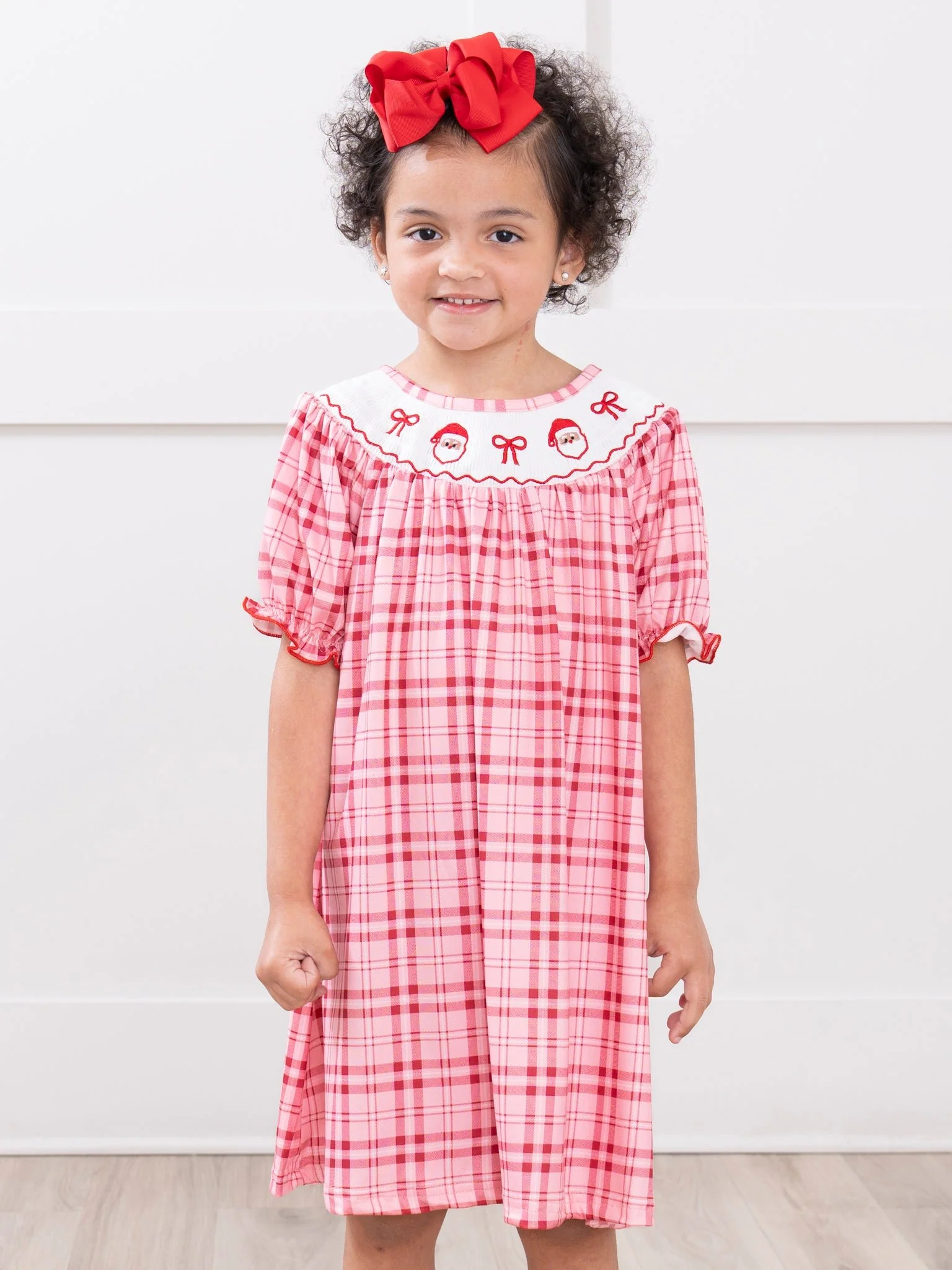 Santa Love Smocked Dress