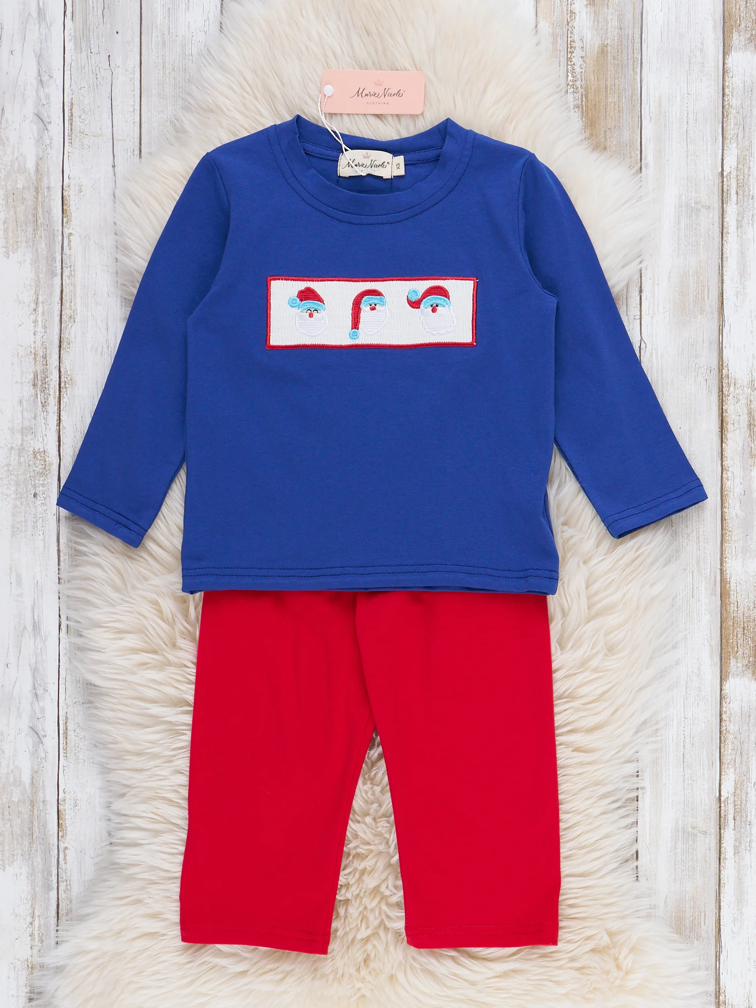 Santa Parade Smocked Outfit