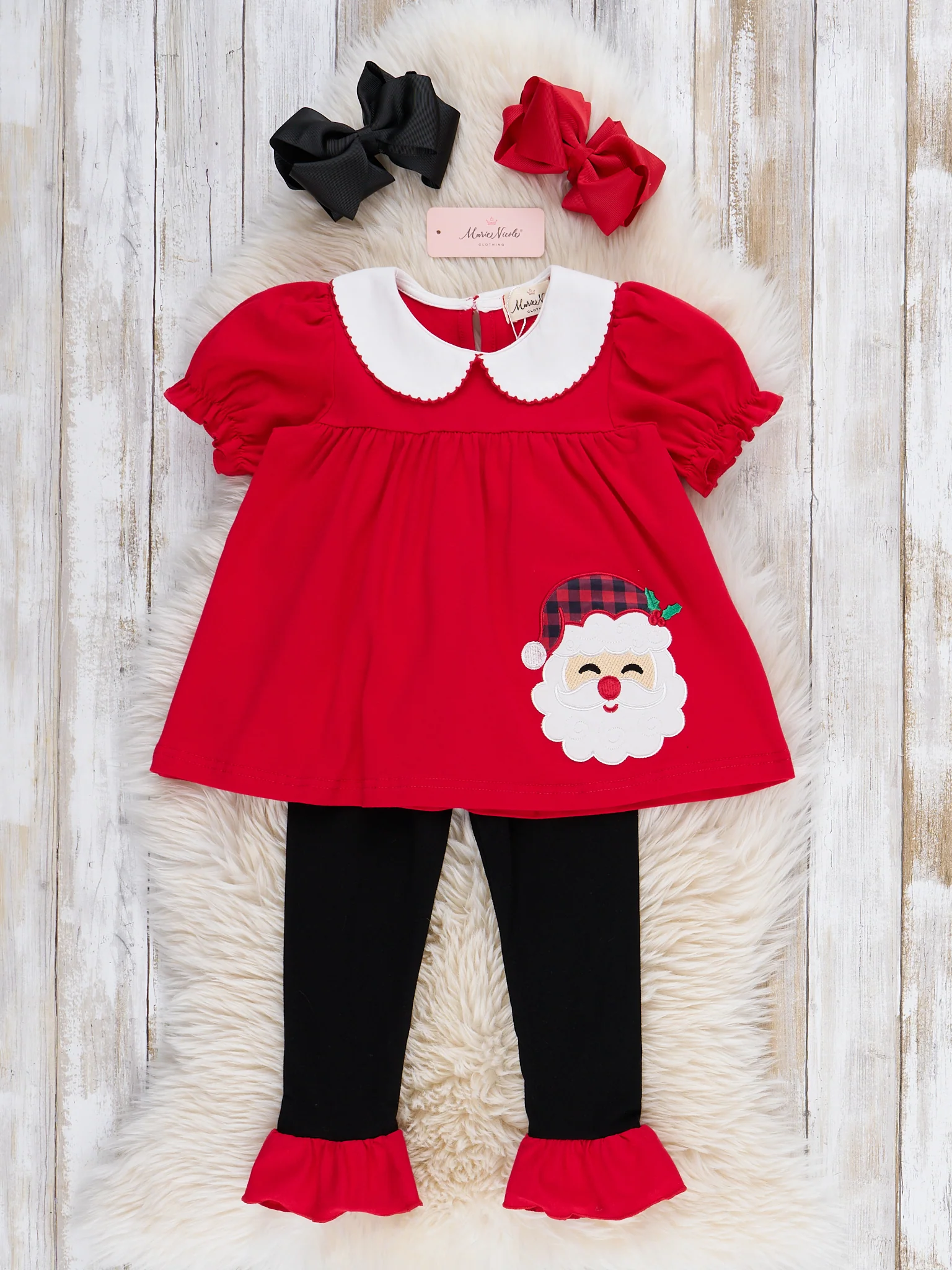 Santa Sweetie Embroidered Outfit - Image 2