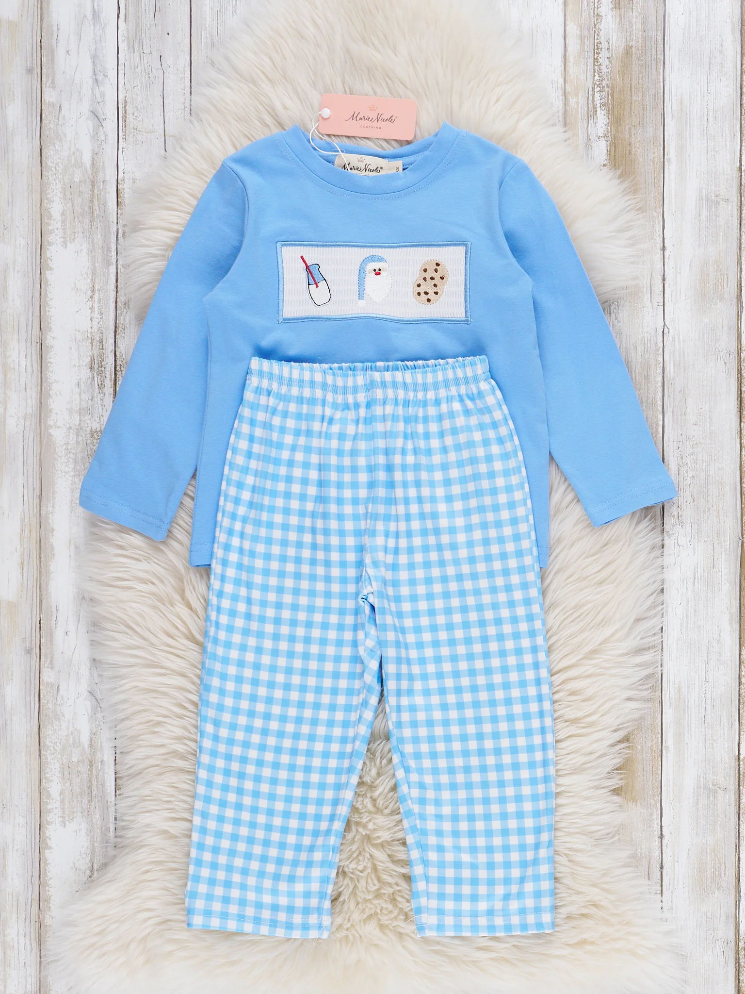 Santa's Snacking Smocked Outfit - Image 2