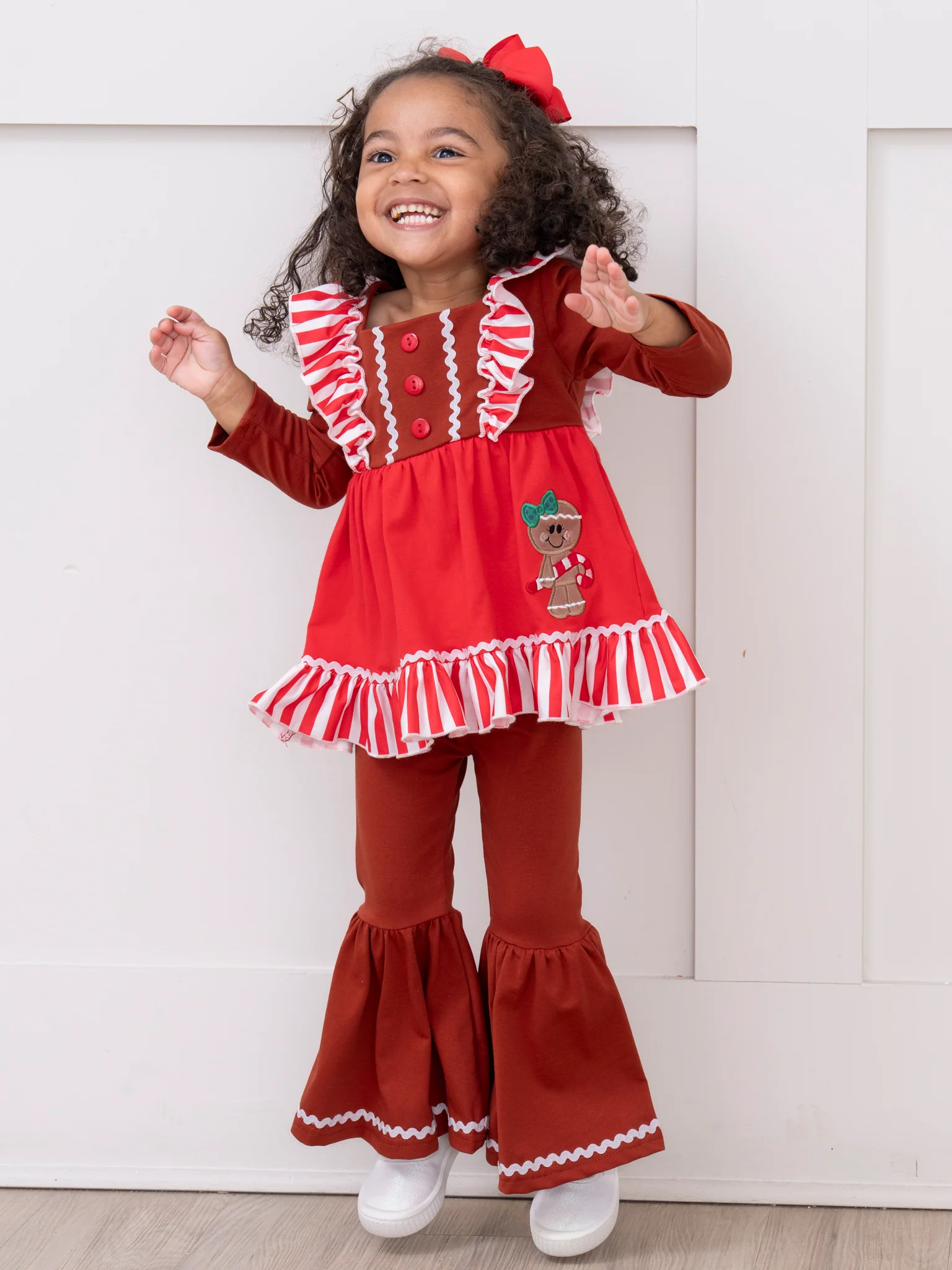 Sassy Gingerbread Ruffle Outfit - Image 7
