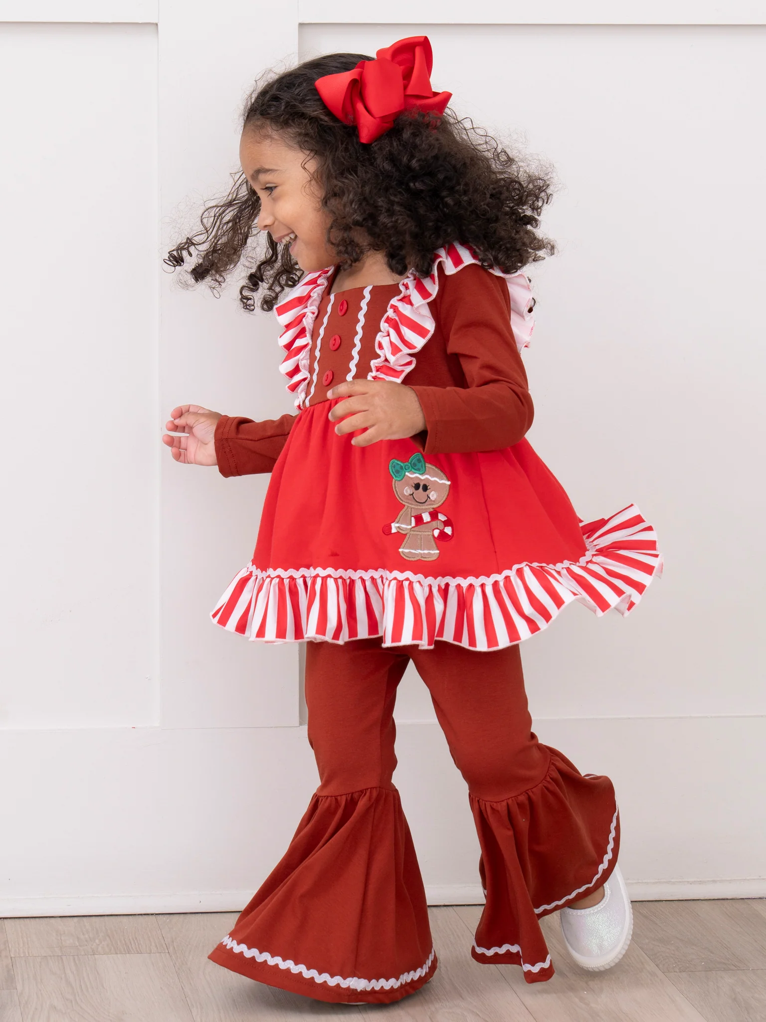 Sassy Gingerbread Ruffle Outfit - Image 8