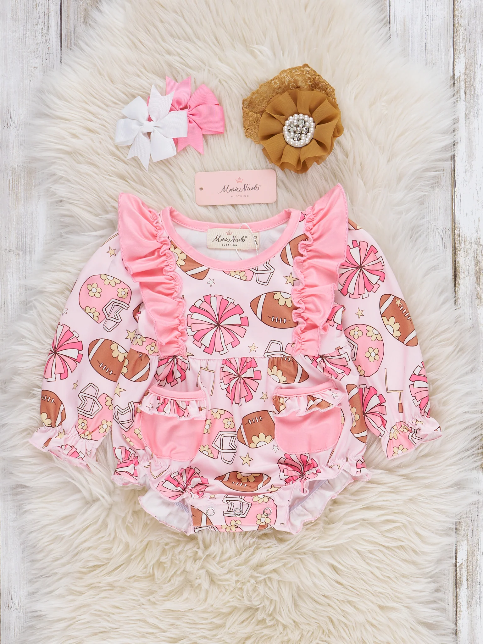 Sassy Snap Ruffle Romper
