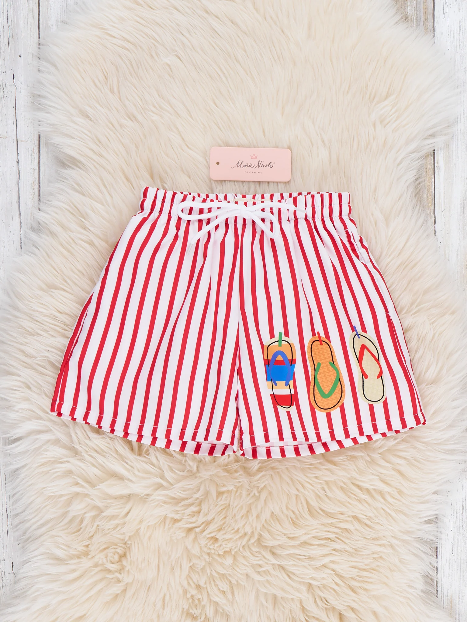 Seaside Steps Swim Trunks