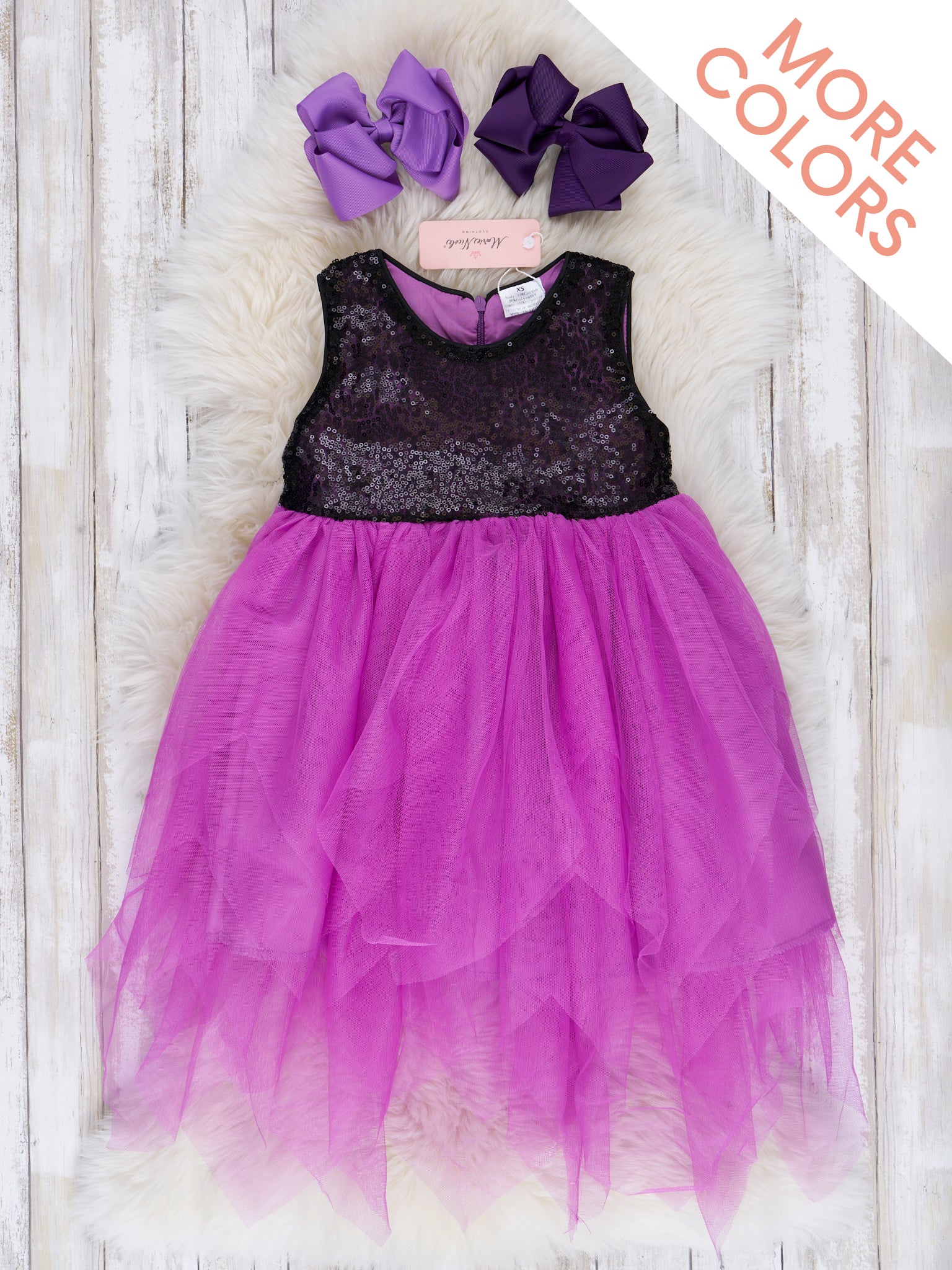 Sequin Tulip Hem Tulle Dress