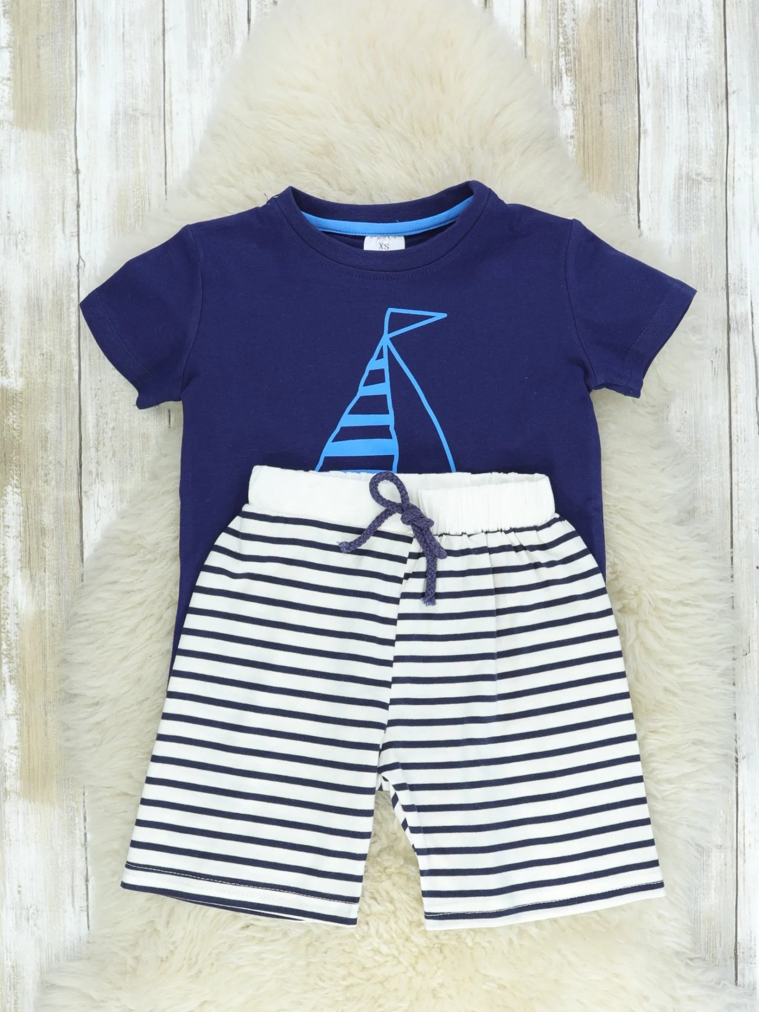 Set Sail Striped Shorts Outfit - Image 2