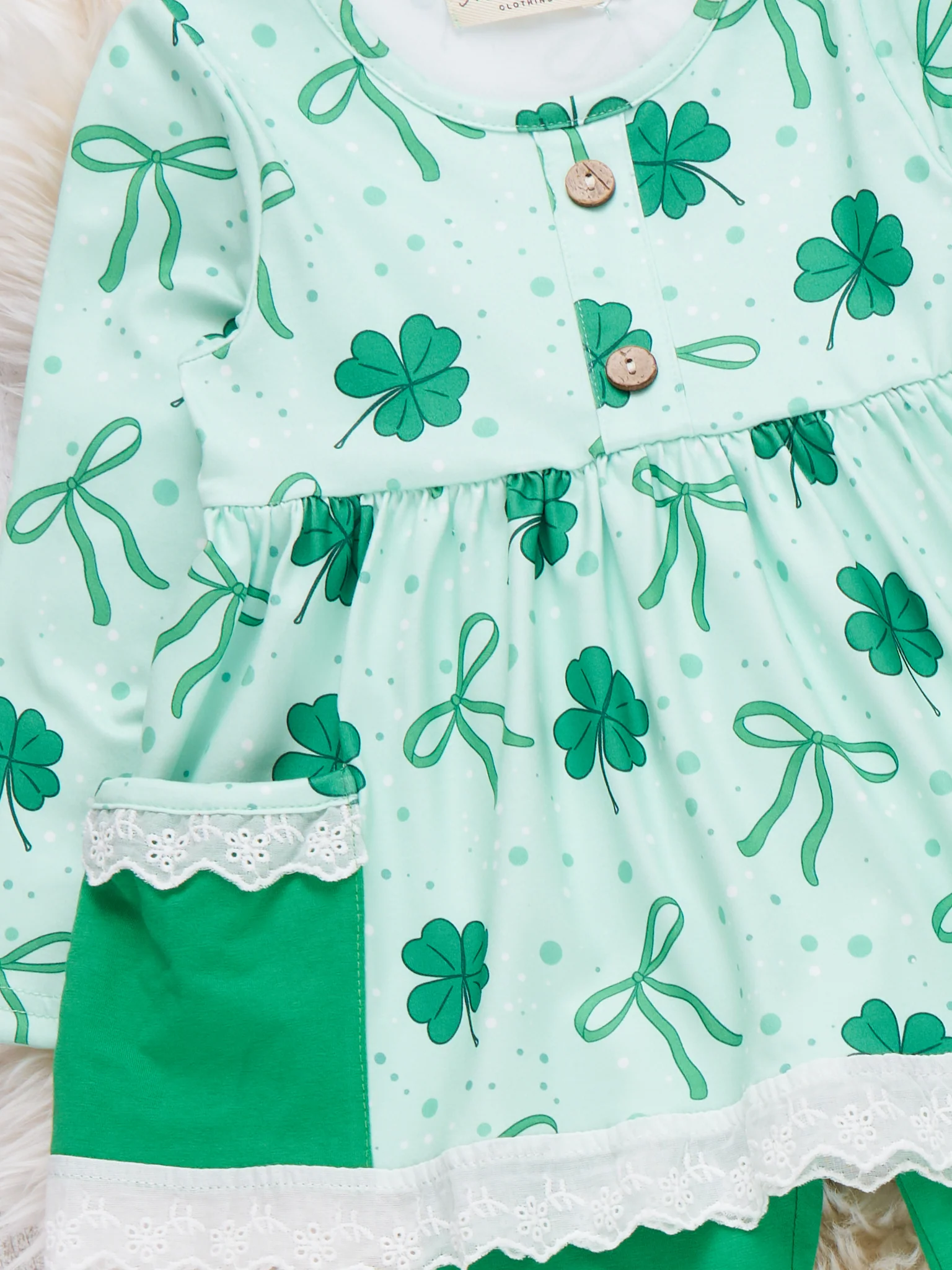 Shamrock Bow Delight Outfit - Image 3