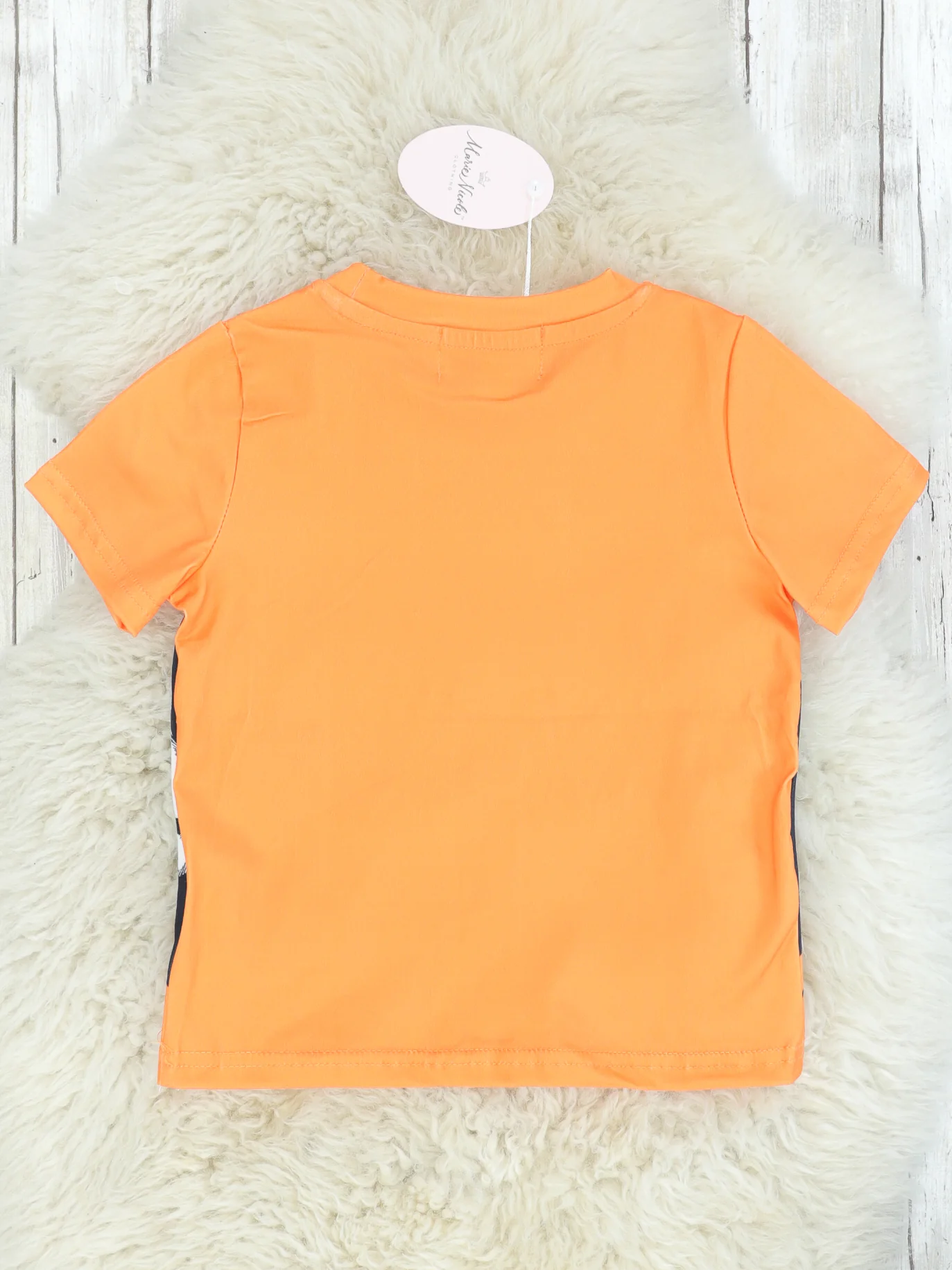 Skeleton Hands Orange T-Shirt - Image 4