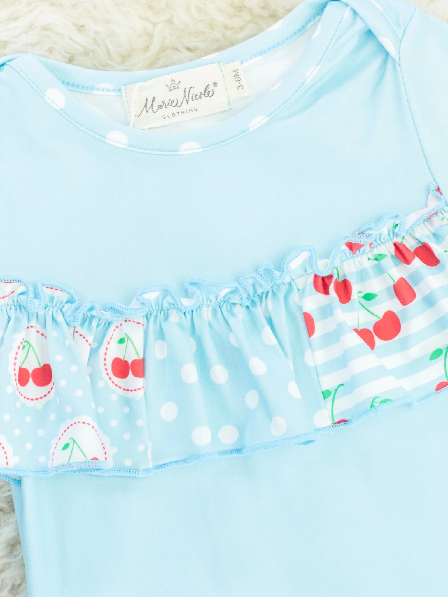 Sky Blue Cherry Knot Gown - Image 2