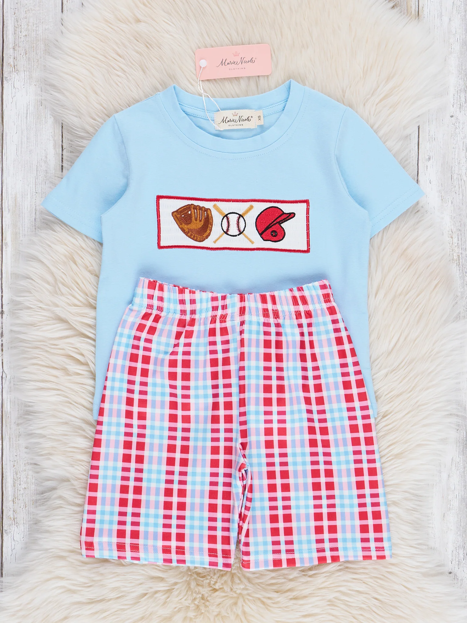 Smocked Baseball Season Outfit - Image 2
