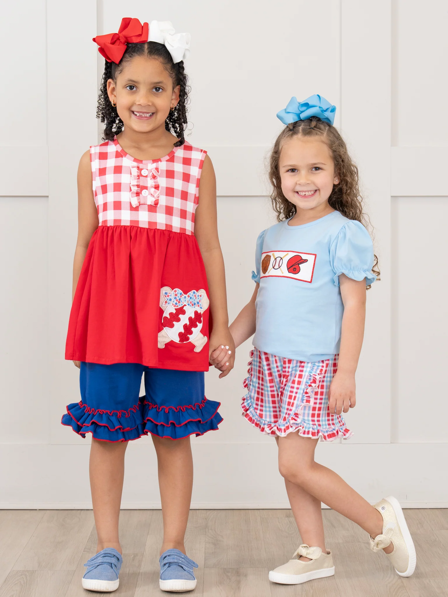 Smocked Baseball Season Ruffle Outfit - Image 4