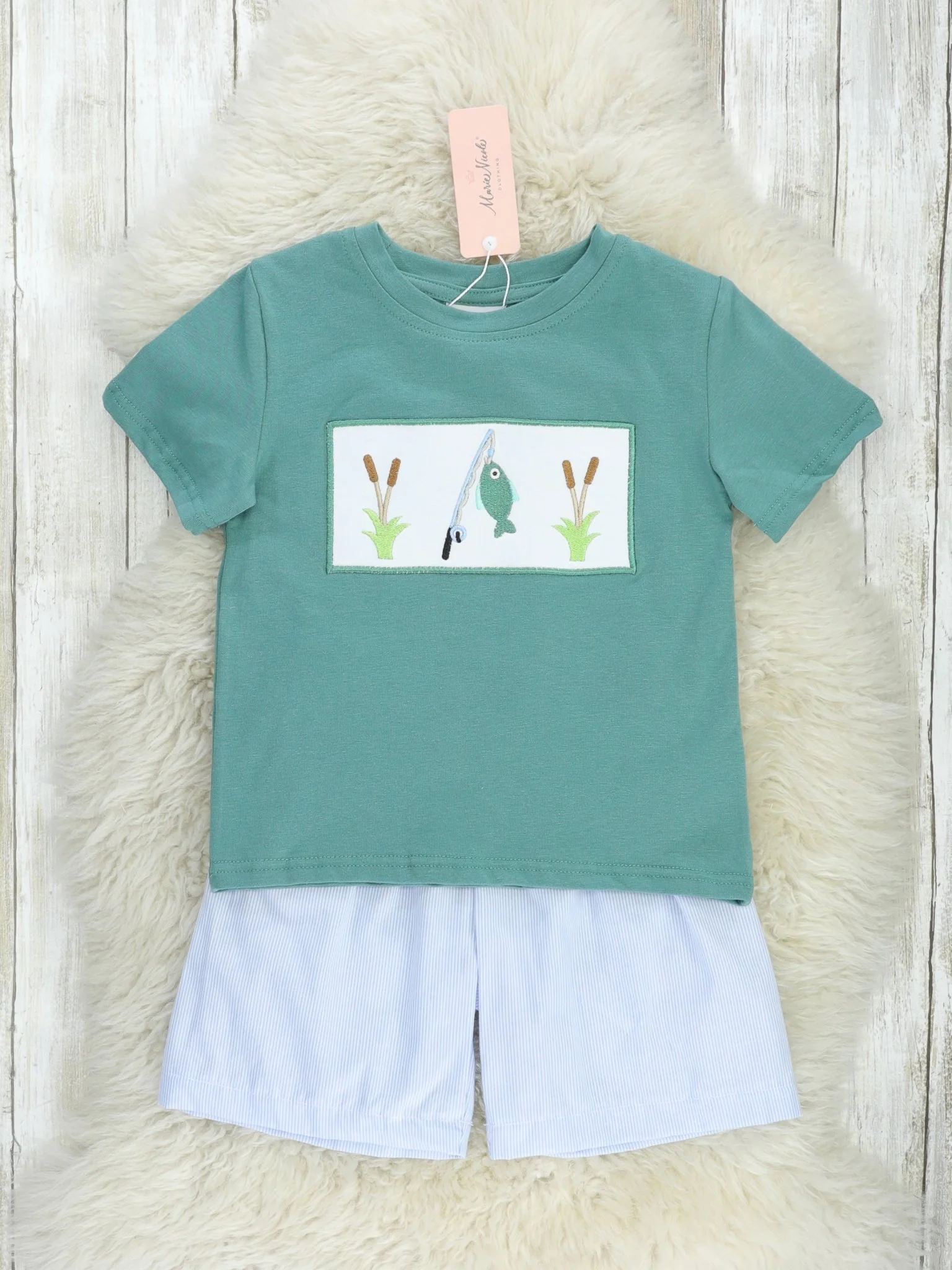 Smocked Fishing Outfit