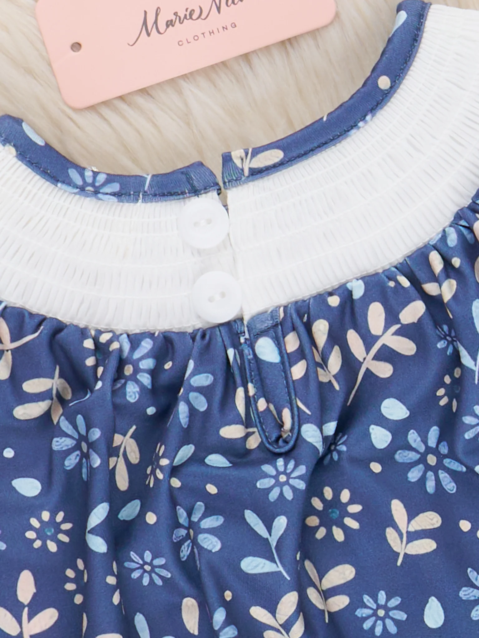 Smocked Garden Walk Flutter Bubble Romper - Image 3