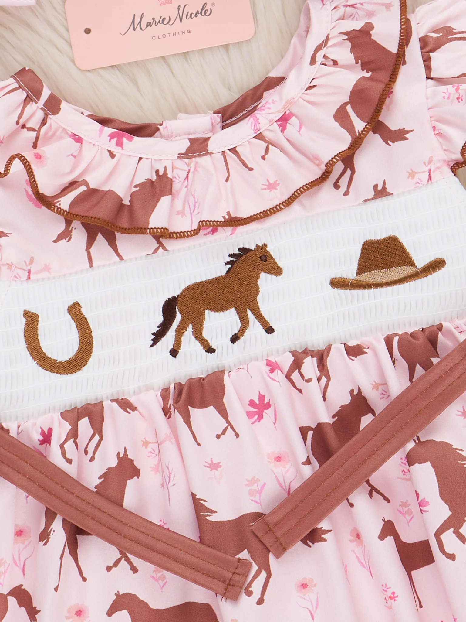 Smocked Horse Dress - Image 3