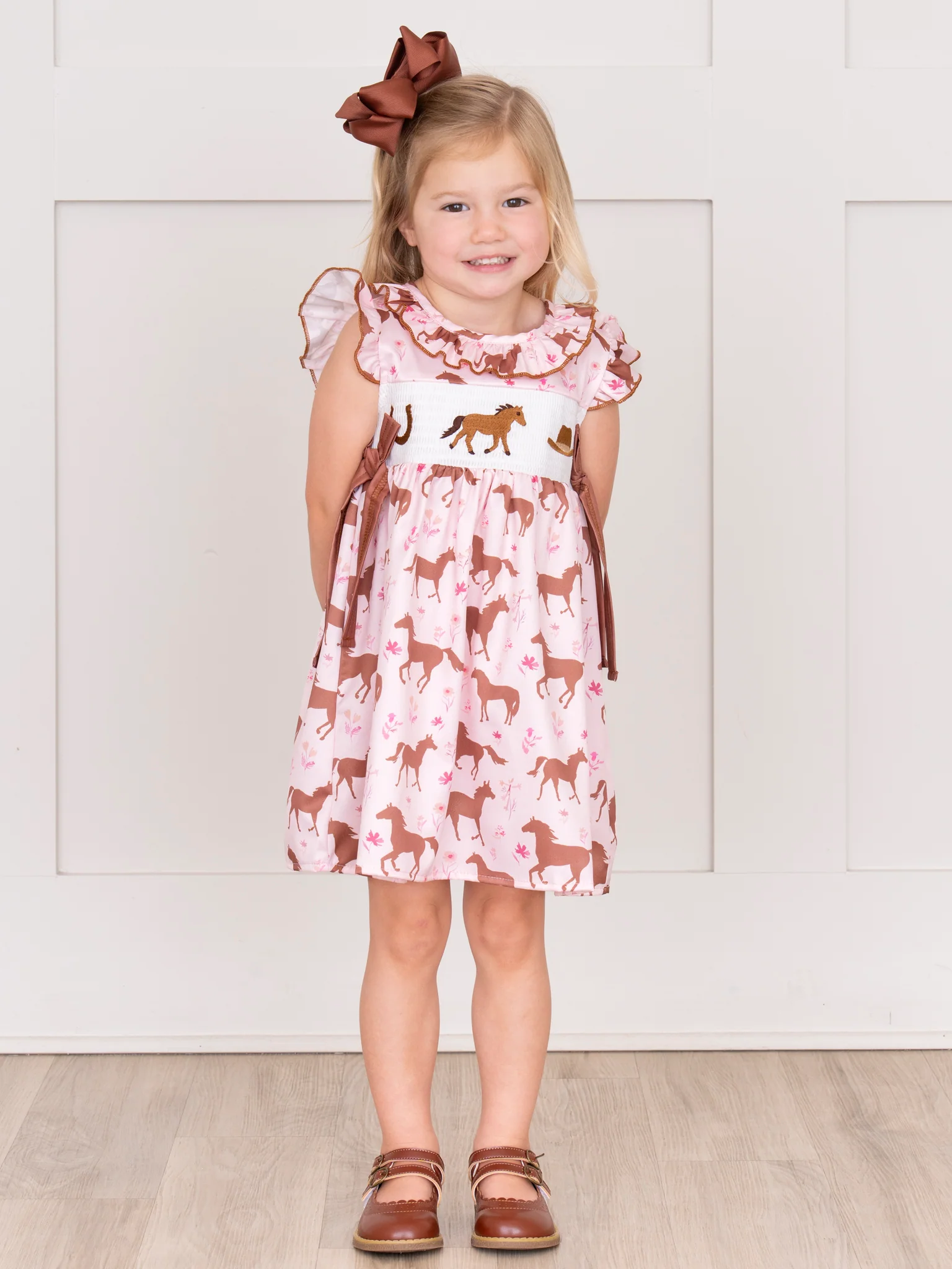 Smocked Horse Dress - Image 5