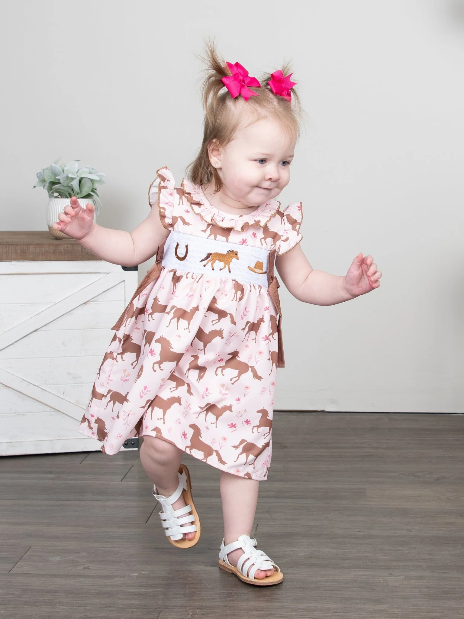 Smocked Horse Dress - Image 6