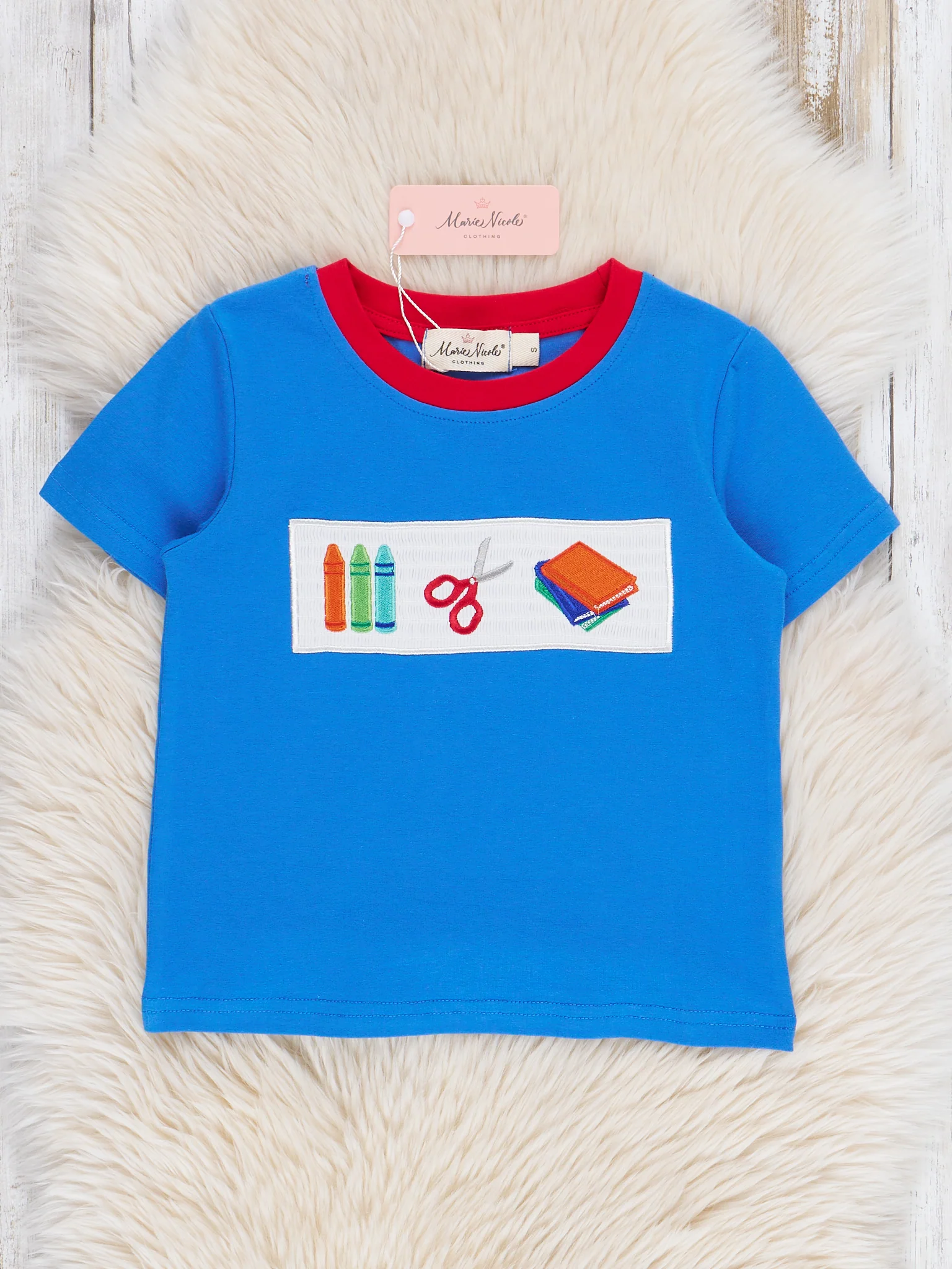 Smocked School Supplies Shirt