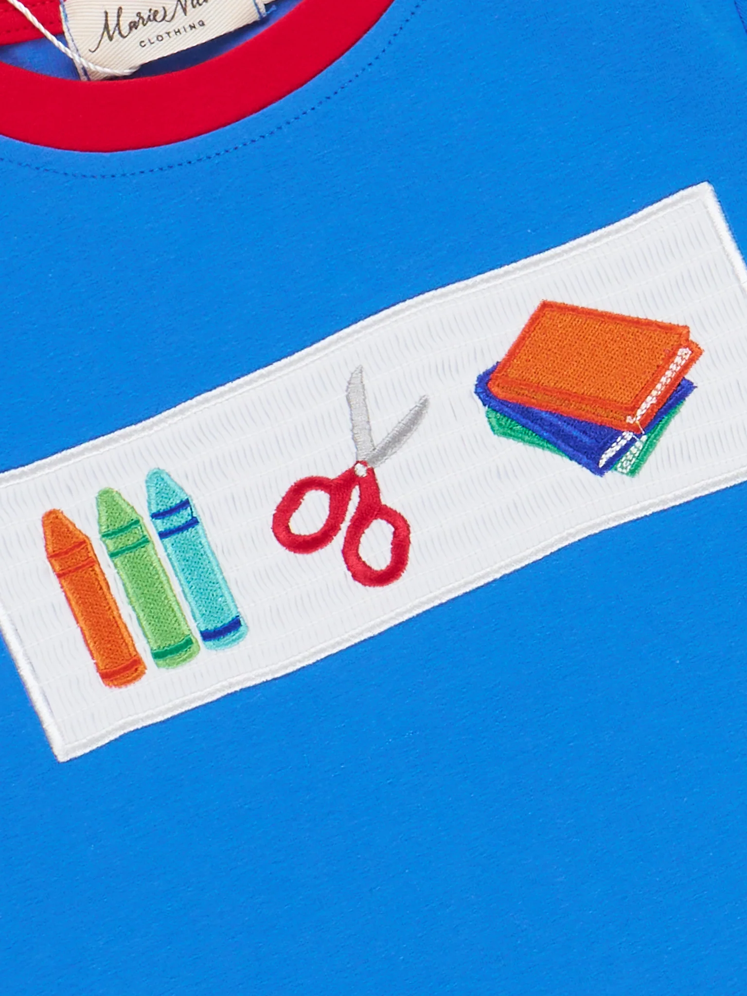 Smocked School Supplies Shirt - Image 2