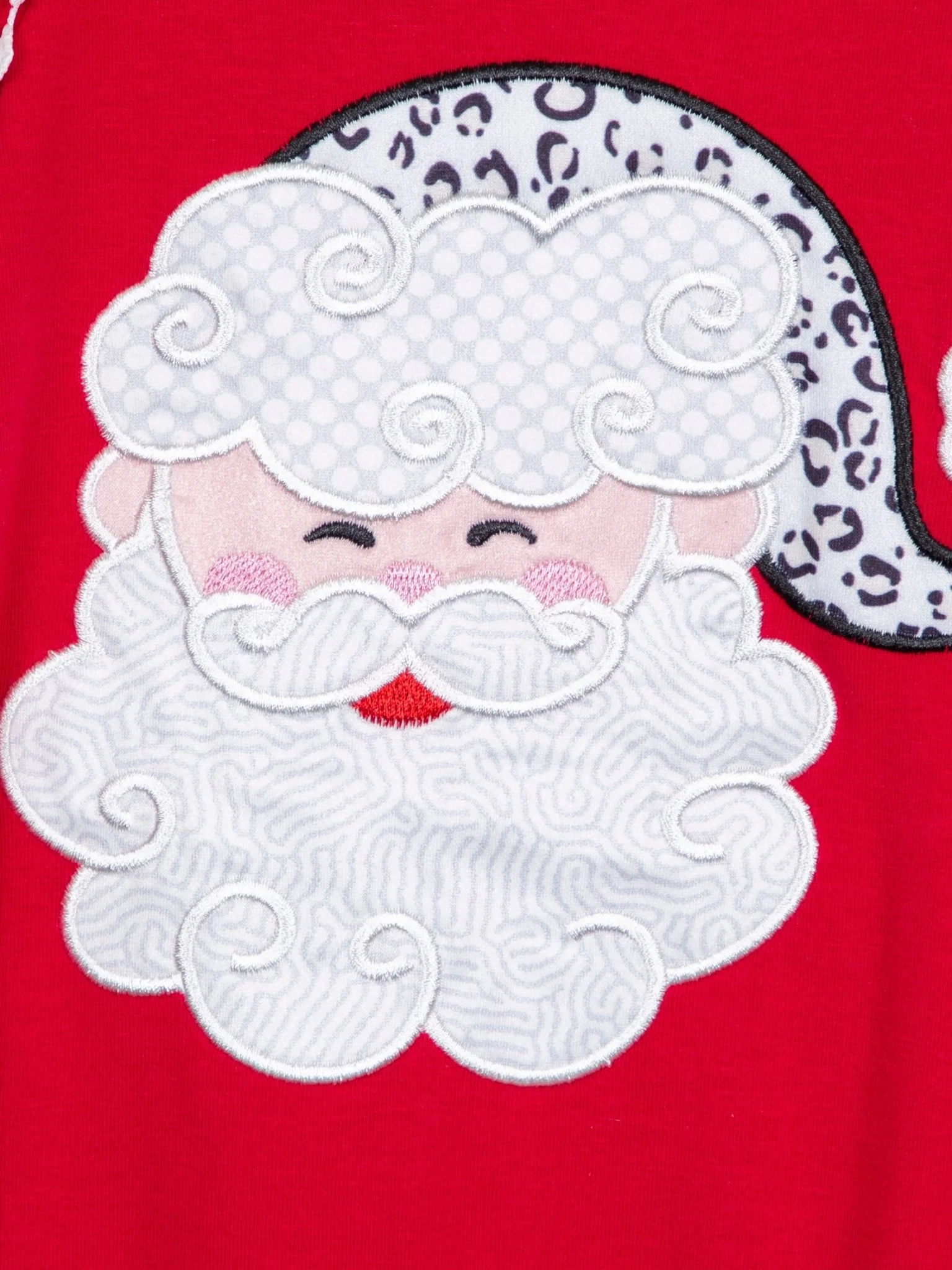 Snow Leopard Santa Ruffle Outfit - Image 3