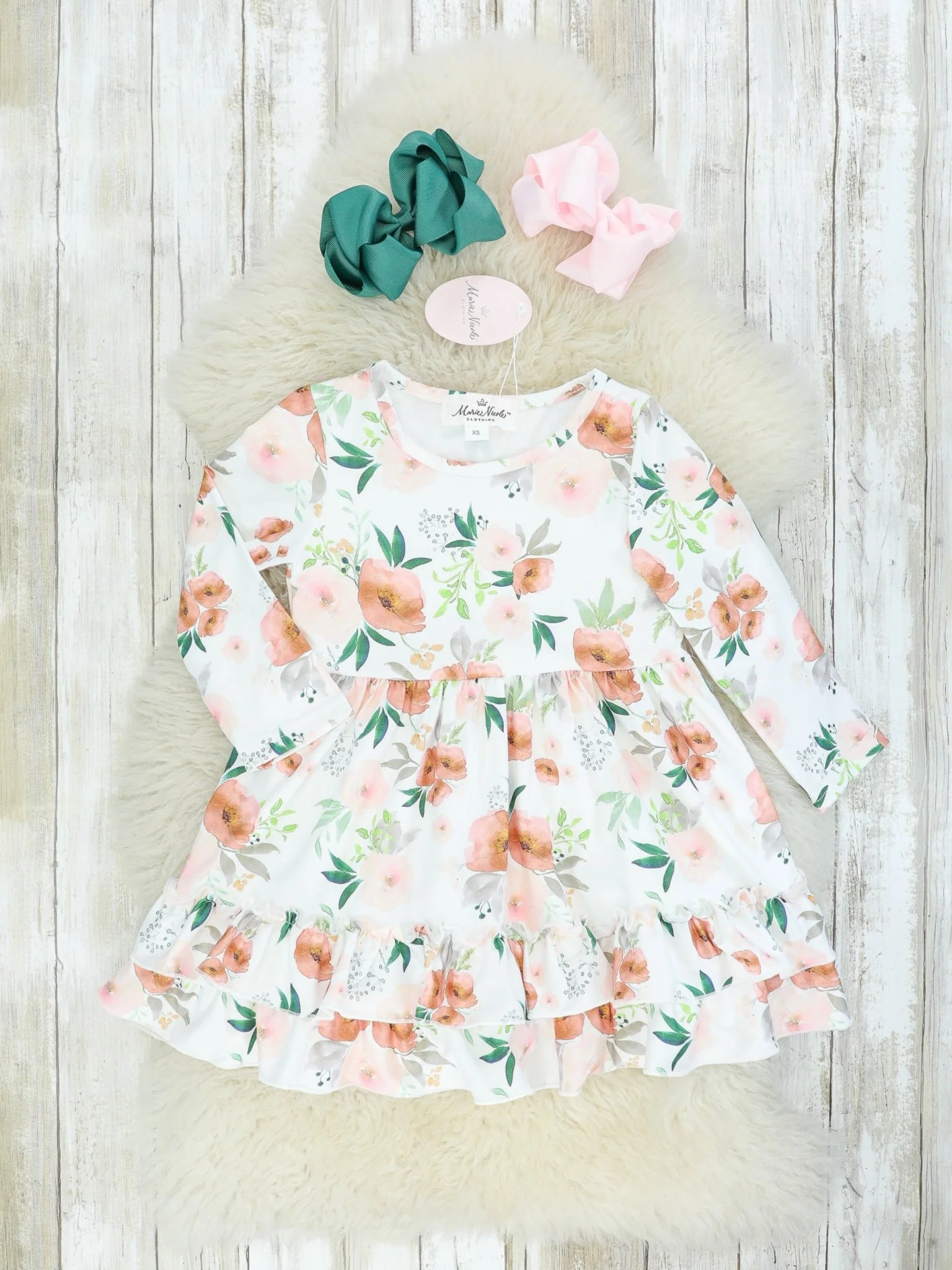 Soft Fall Ruffle Dress