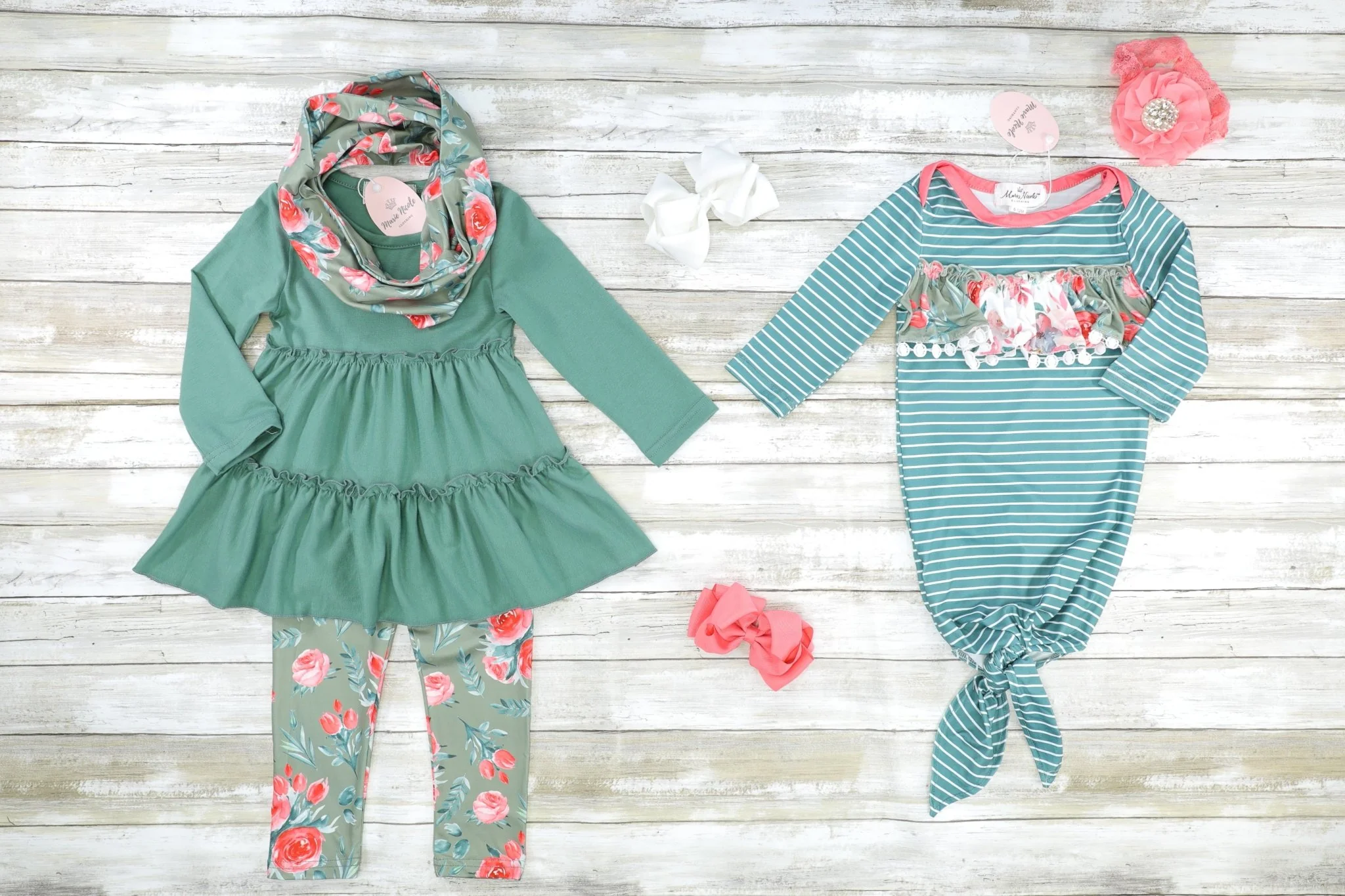 Soft Green Rose Sleep Gown - Image 2