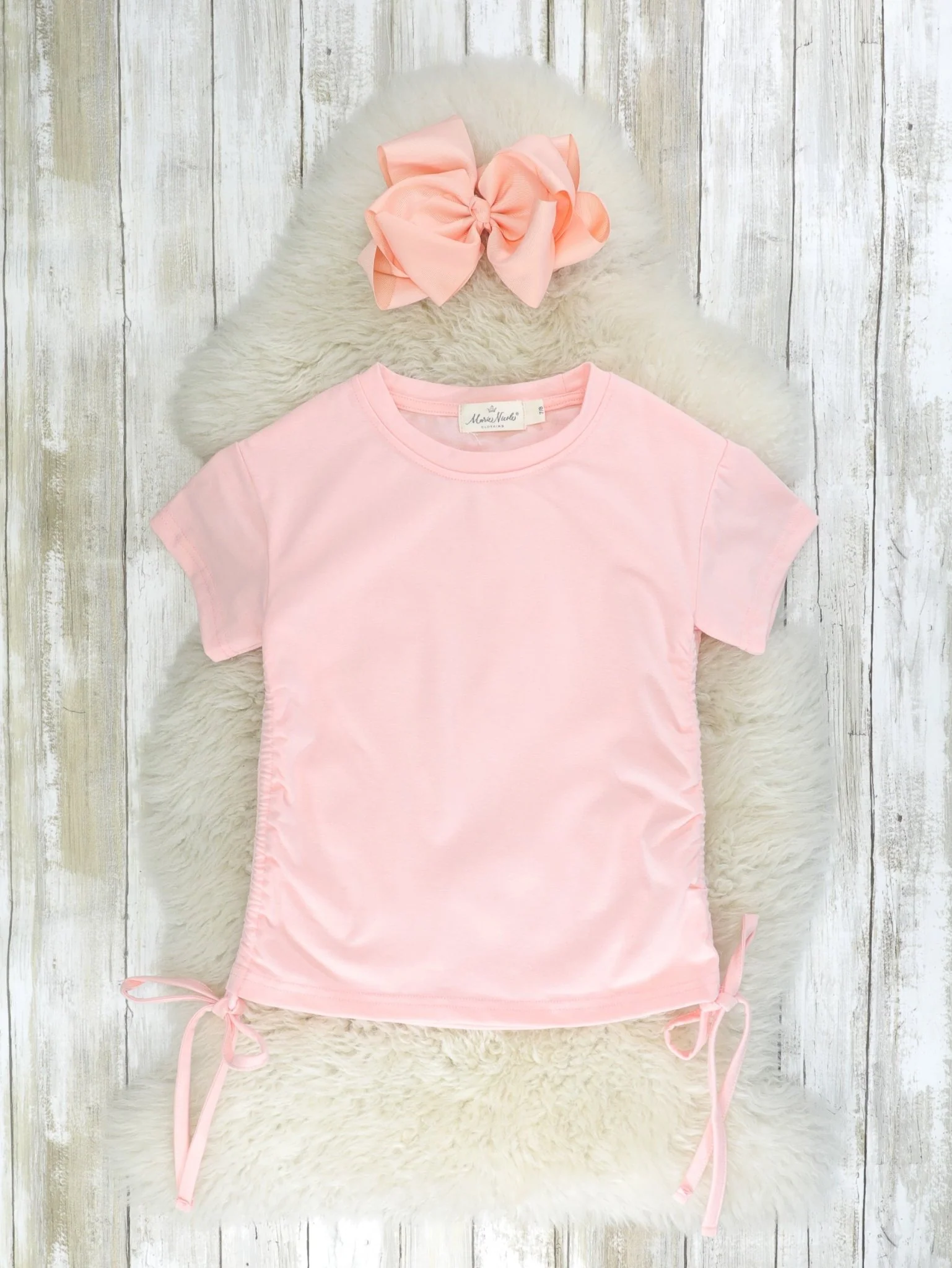 Soft Pink Side Cinch Top - Image 2