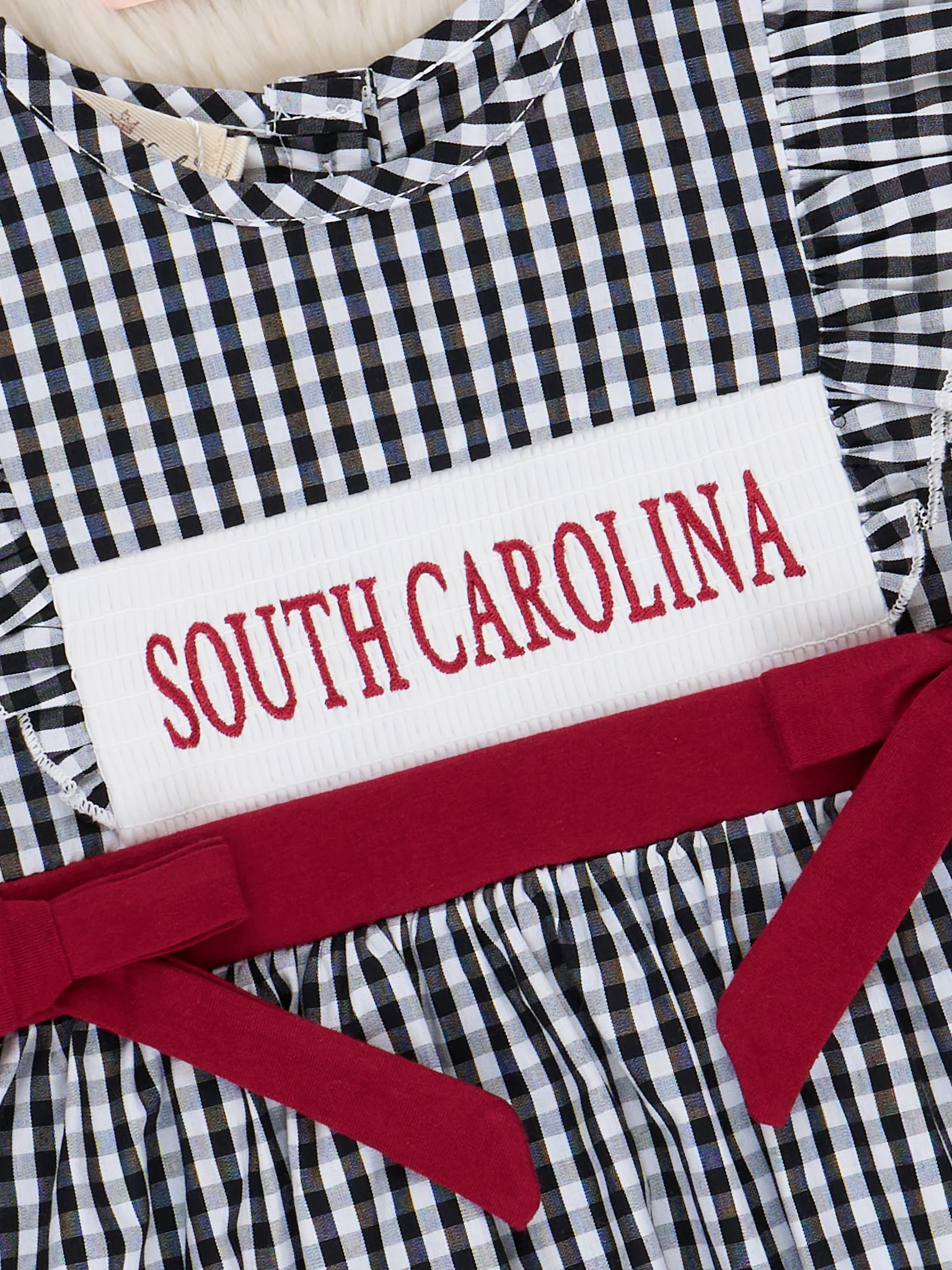 South Carolina Smocked Gingham Dress - Image 3