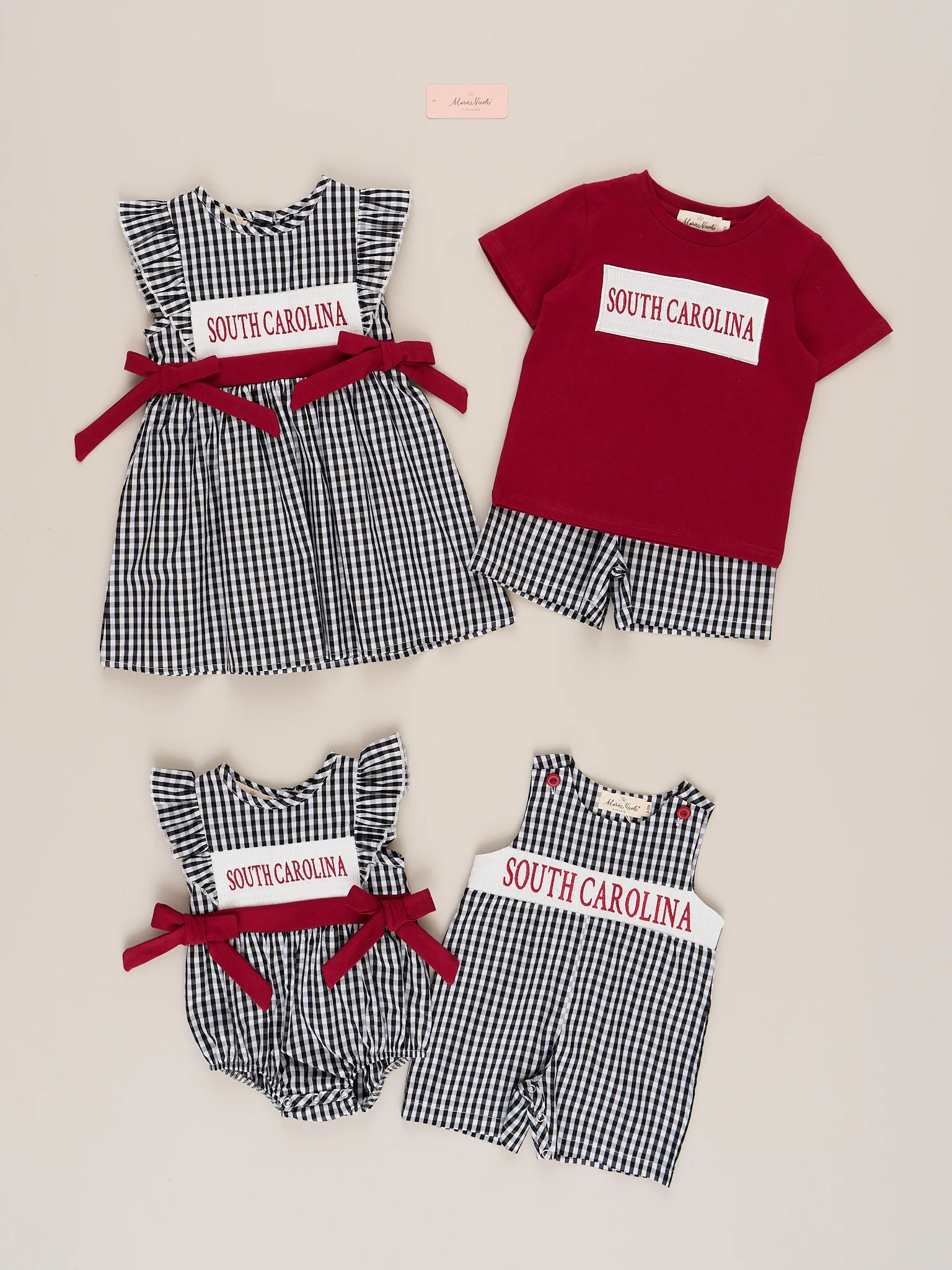 South Carolina Smocked Gingham Dress - Image 5
