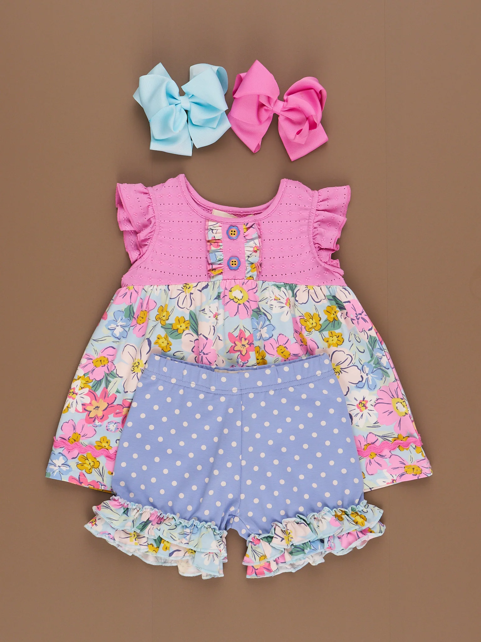 Southern Garden Cupcake Ruffle Outfit - Image 4