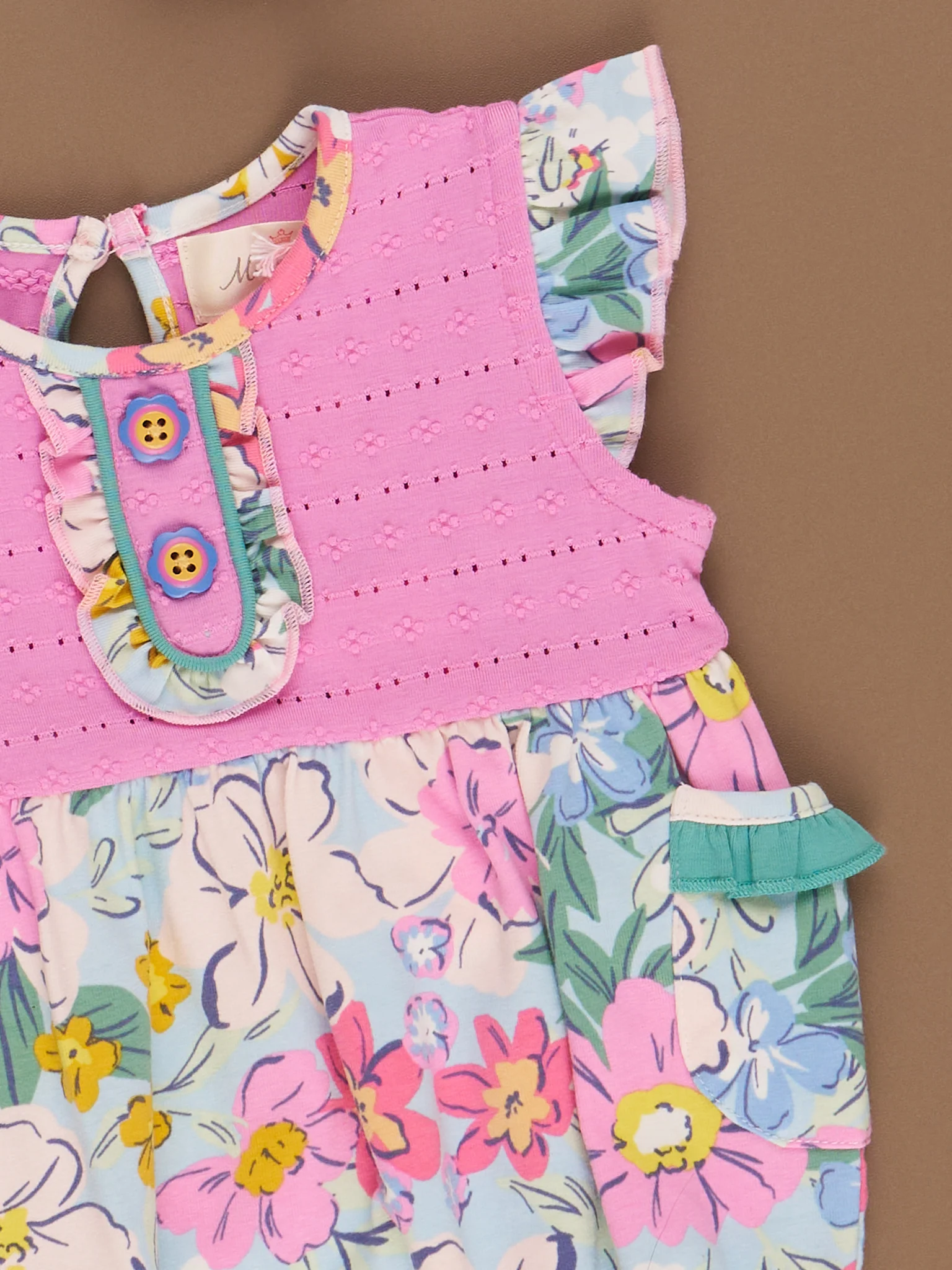 Southern Garden Ruffle Bubble Romper - Image 3