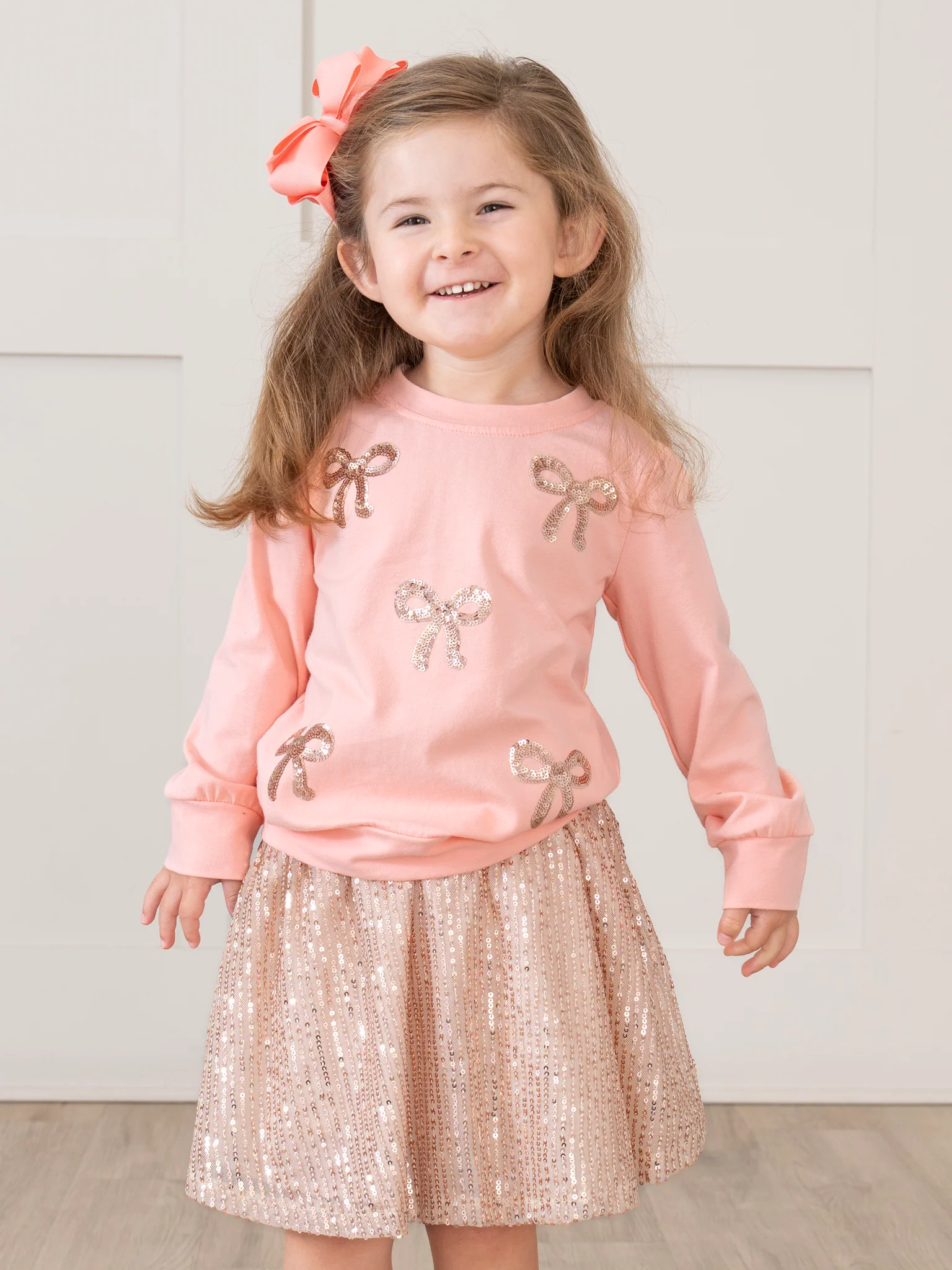 Sparkle Bow Tulle Skirt Outfit