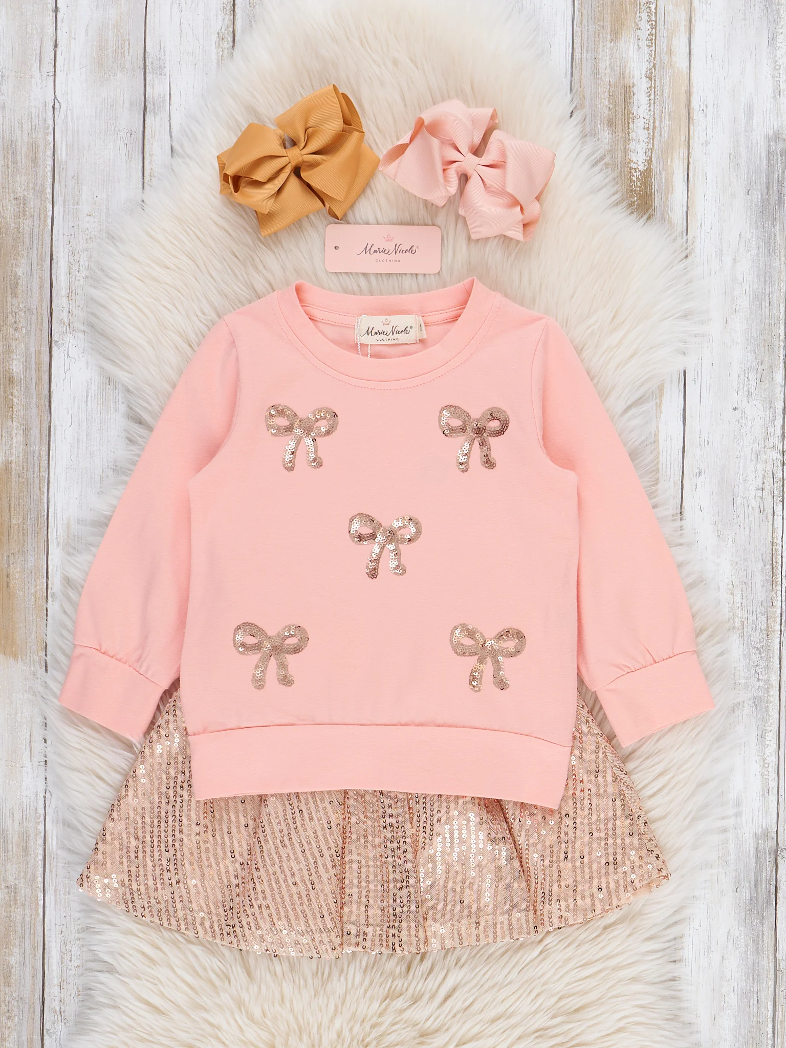 Sparkle Bow Tulle Skirt Outfit - Image 2