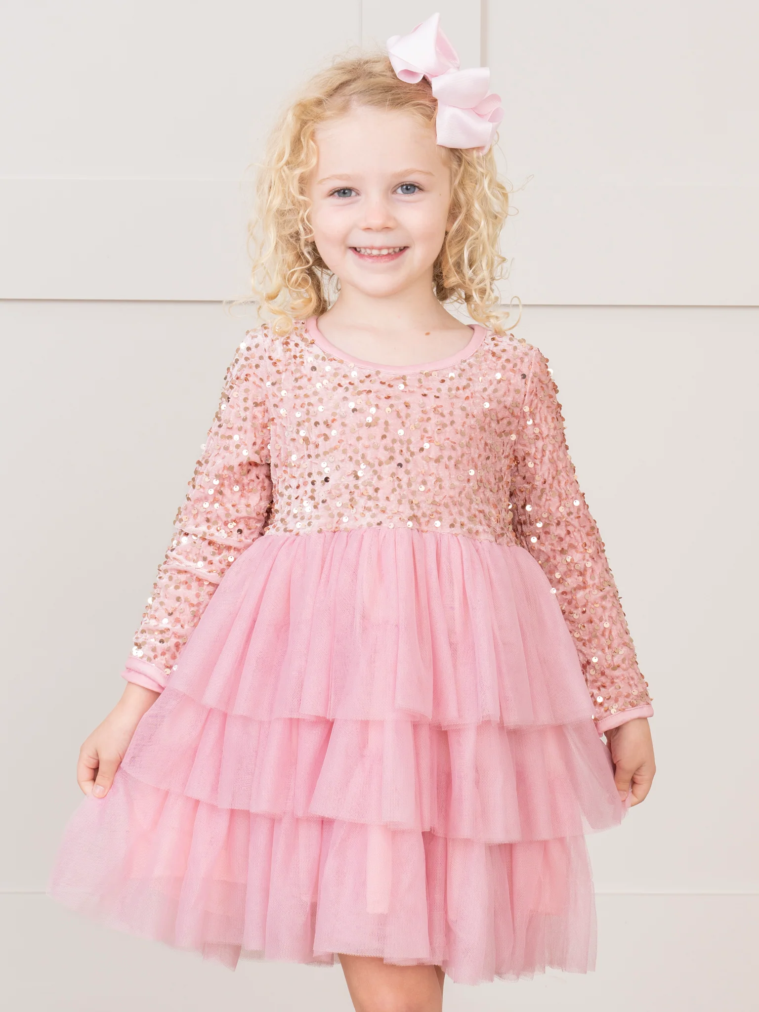 Sparkle Party Triple Tiered Tulle Dress
