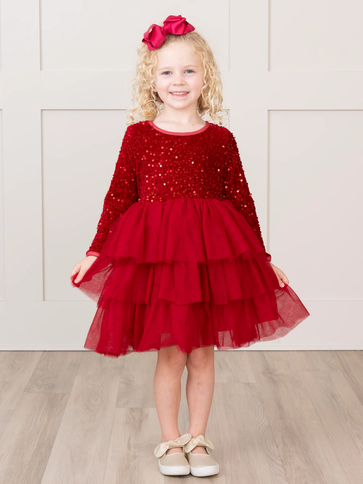 Sparkle Party Triple Tiered Tulle Dress - Image 10