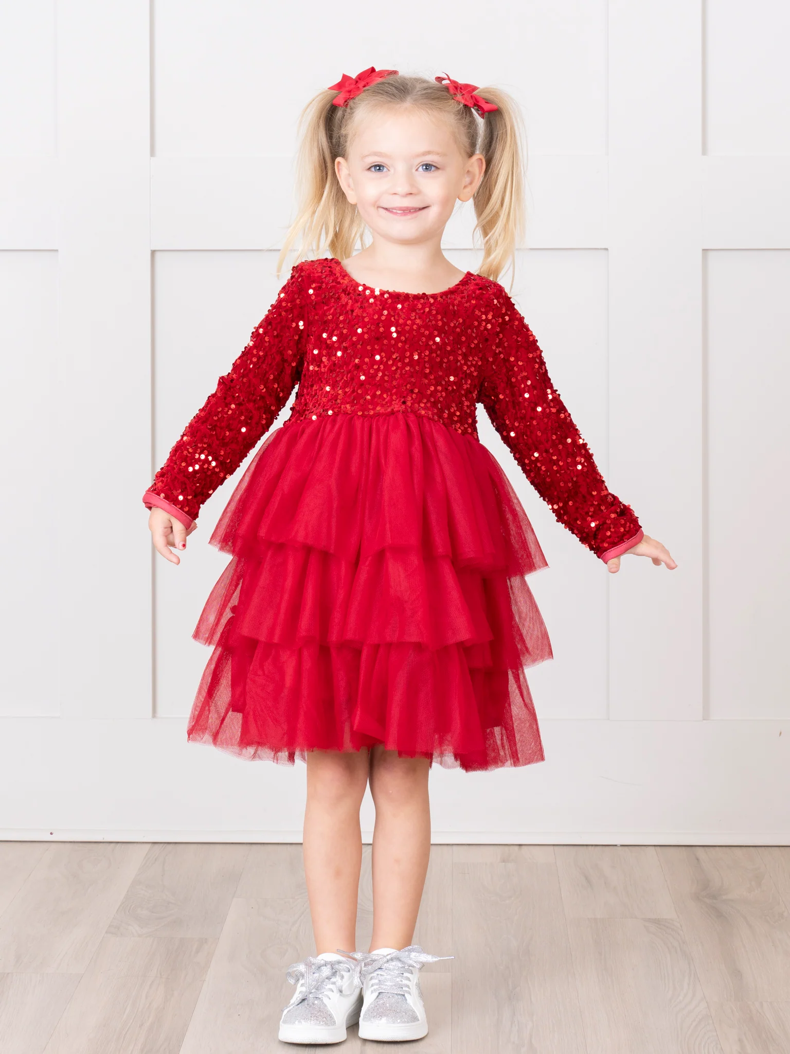Sparkle Party Triple Tiered Tulle Dress - Image 11