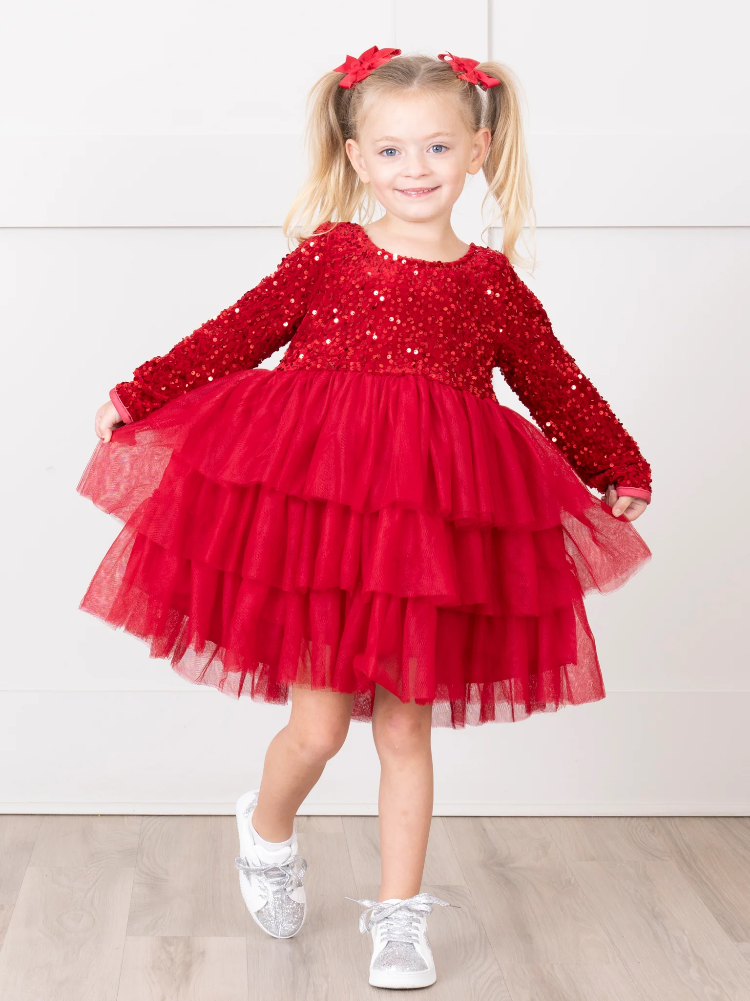 Sparkle Party Triple Tiered Tulle Dress - Image 12