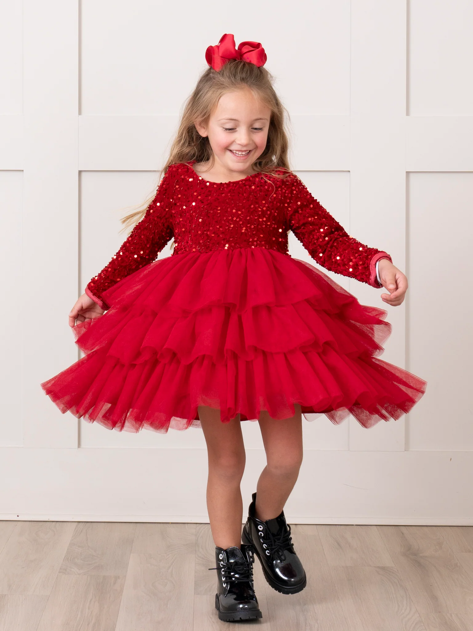 Sparkle Party Triple Tiered Tulle Dress - Image 13
